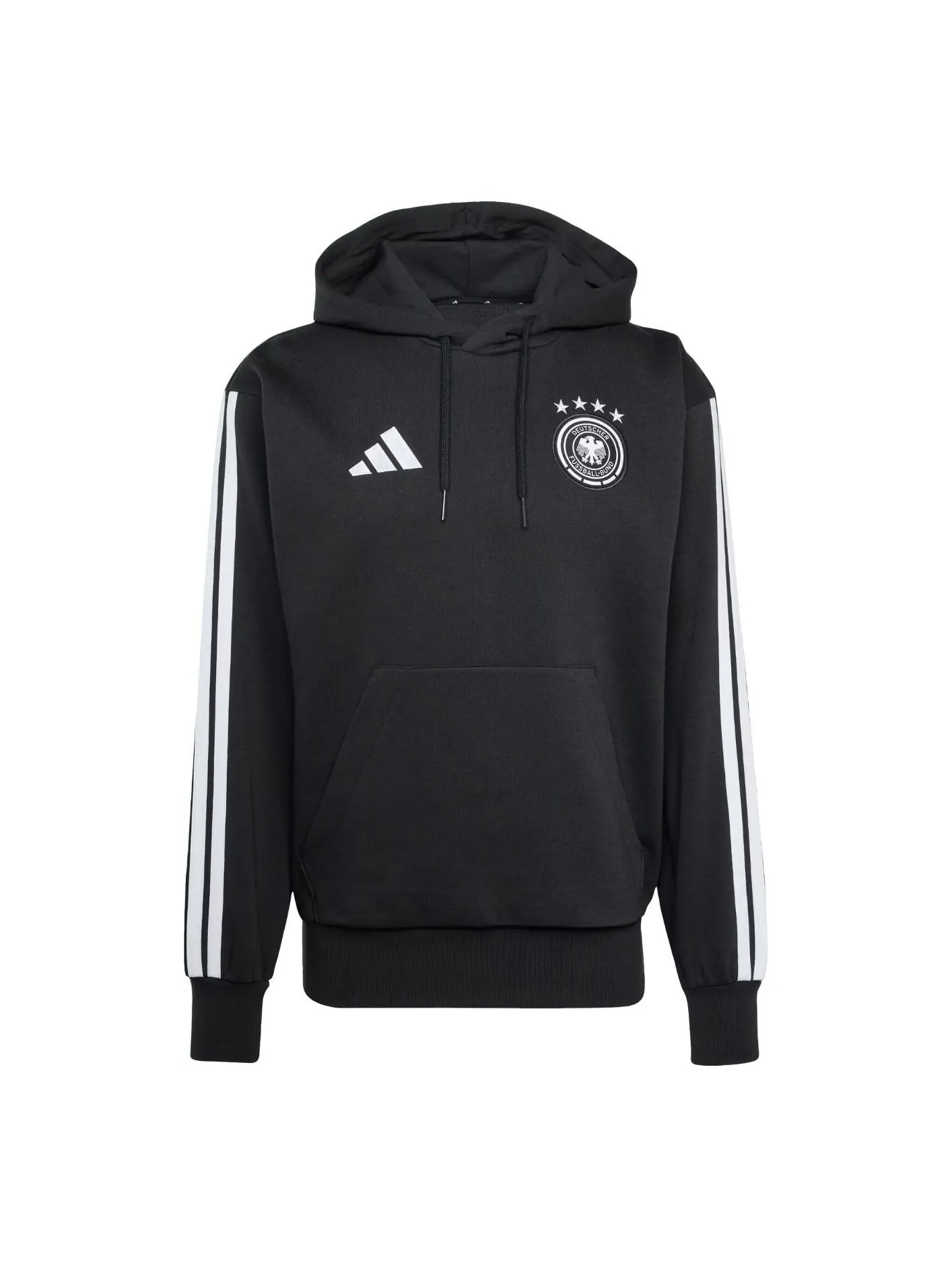 Толстовка Adidas Germany DNA Fleece Hoodie 'Black' — изображение 1 из 3, черный