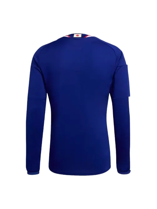 Домашняя футболка с длинными рукавами Adidas Japan JFA 2026 World Cup 'Japan Blue Ash Blue' — изображение 2 из 2, синий/синий