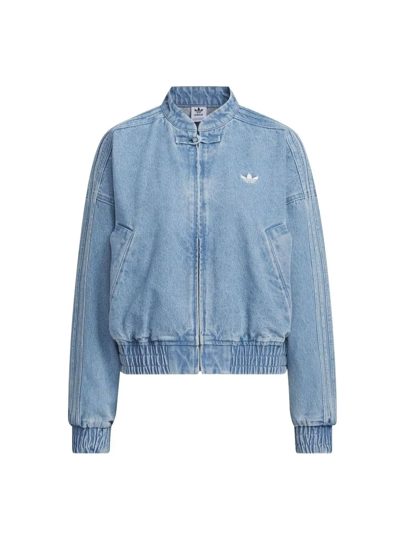 (WMNS) Куртка Adidas CTT Jersey Jacket, азиатский размер, цвет «светлый деним» — изображение 1 из 2
