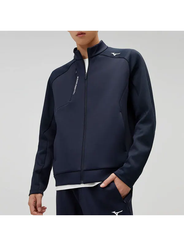 Куртка essential jacket 'navy' Mizuno — изображение 3 из 4, темно-синий