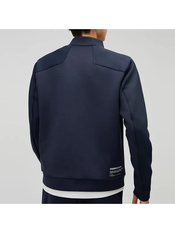 Куртка essential jacket 'navy' Mizuno — изображение 4 из 4, темно-синий