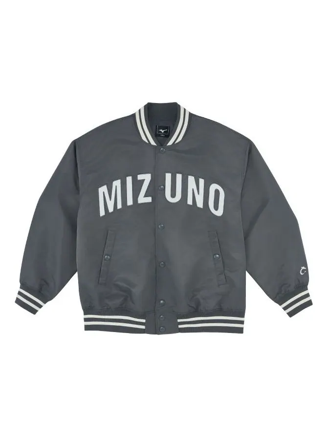 Куртка Mizuno Baseball Jacket 'Grey' — изображение 1 из 3, серый