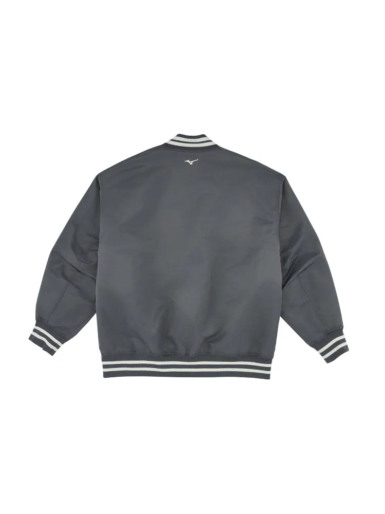 Куртка Mizuno Baseball Jacket 'Grey' — изображение 2 из 3, серый