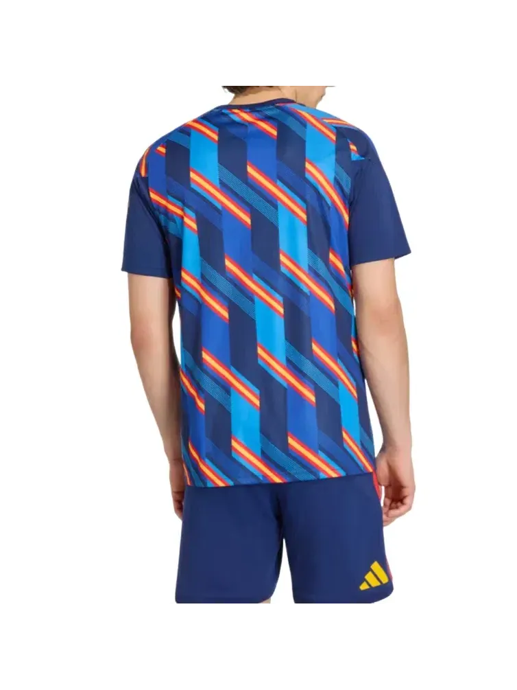 Мужская футболка Spain 26 Home Pre Match Jersey Adidas — изображение 4 из 4, синий