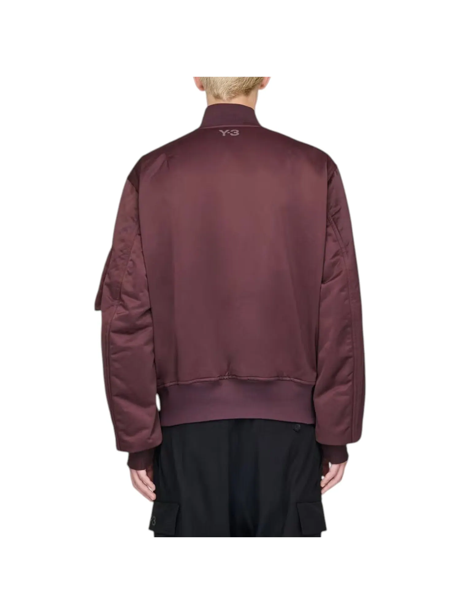 Куртка-бомбер Adidas Y-3 Oversized Jacket 'Shadow Maroon' — изображение 4 из 4, красный