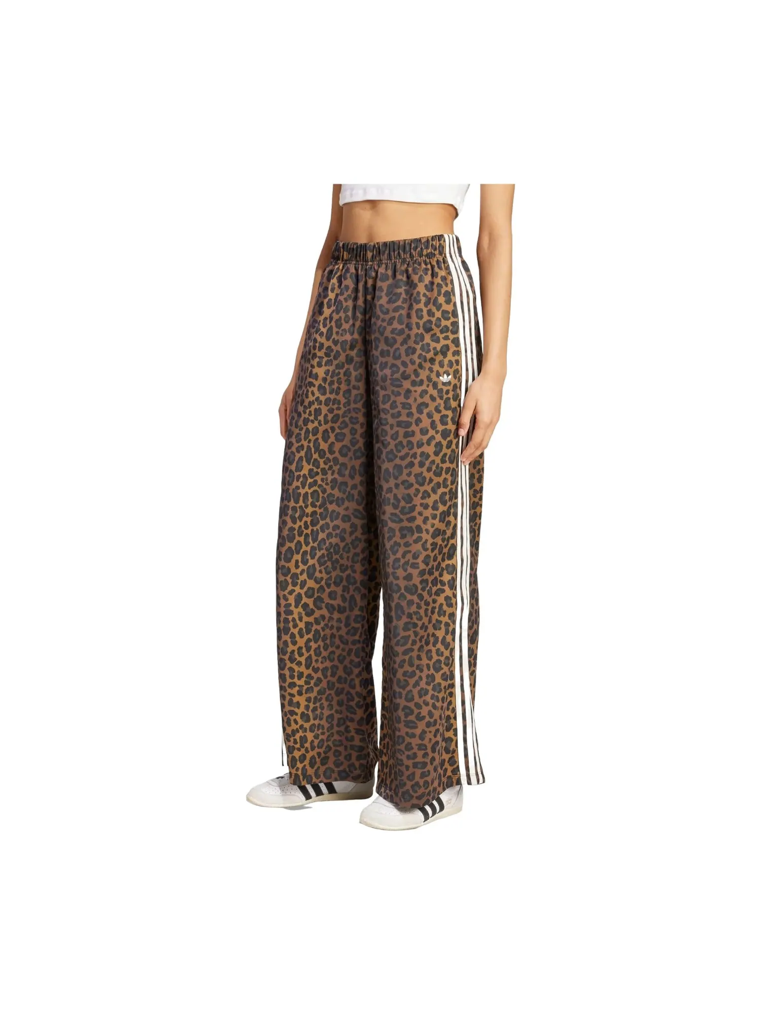 (WMNS) Атласные широкие брюки Adidas Multicolor Bronze Strata — изображение 2 из 3, мульти