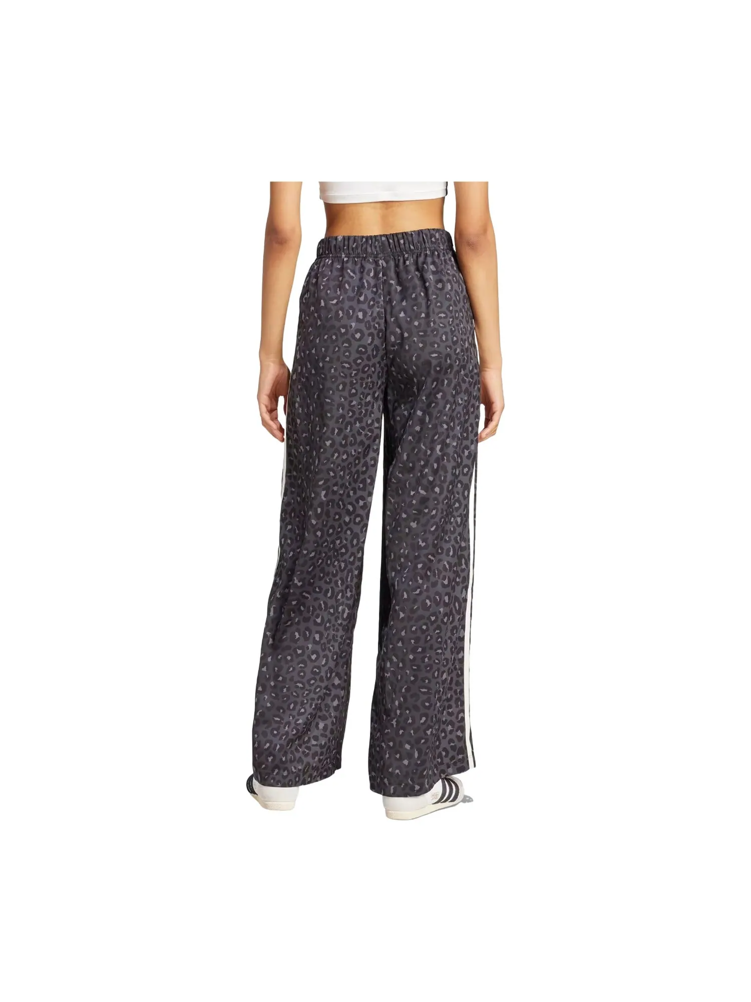 (WMNS) Брюки Adidas Wide Leg Satin Pants 'Multicolor Carbon' — изображение 3 из 3, мульти