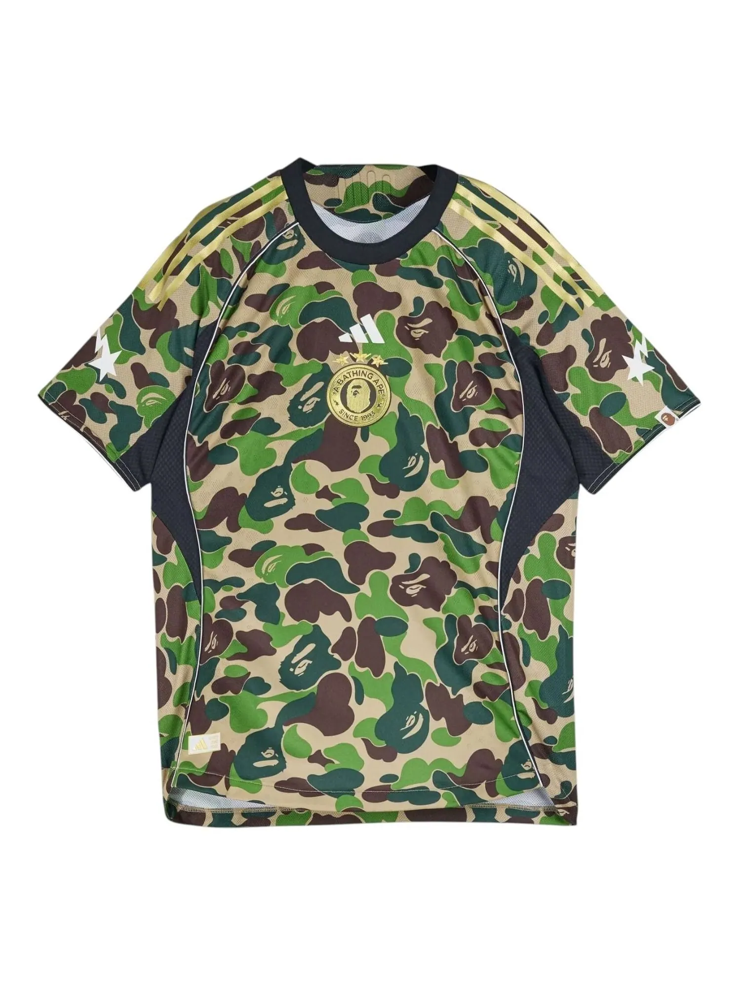 Джерси adidas x BAPE FB Slim-Fit Jersey 'Crew Green' — изображение 1 из 5, зеленый