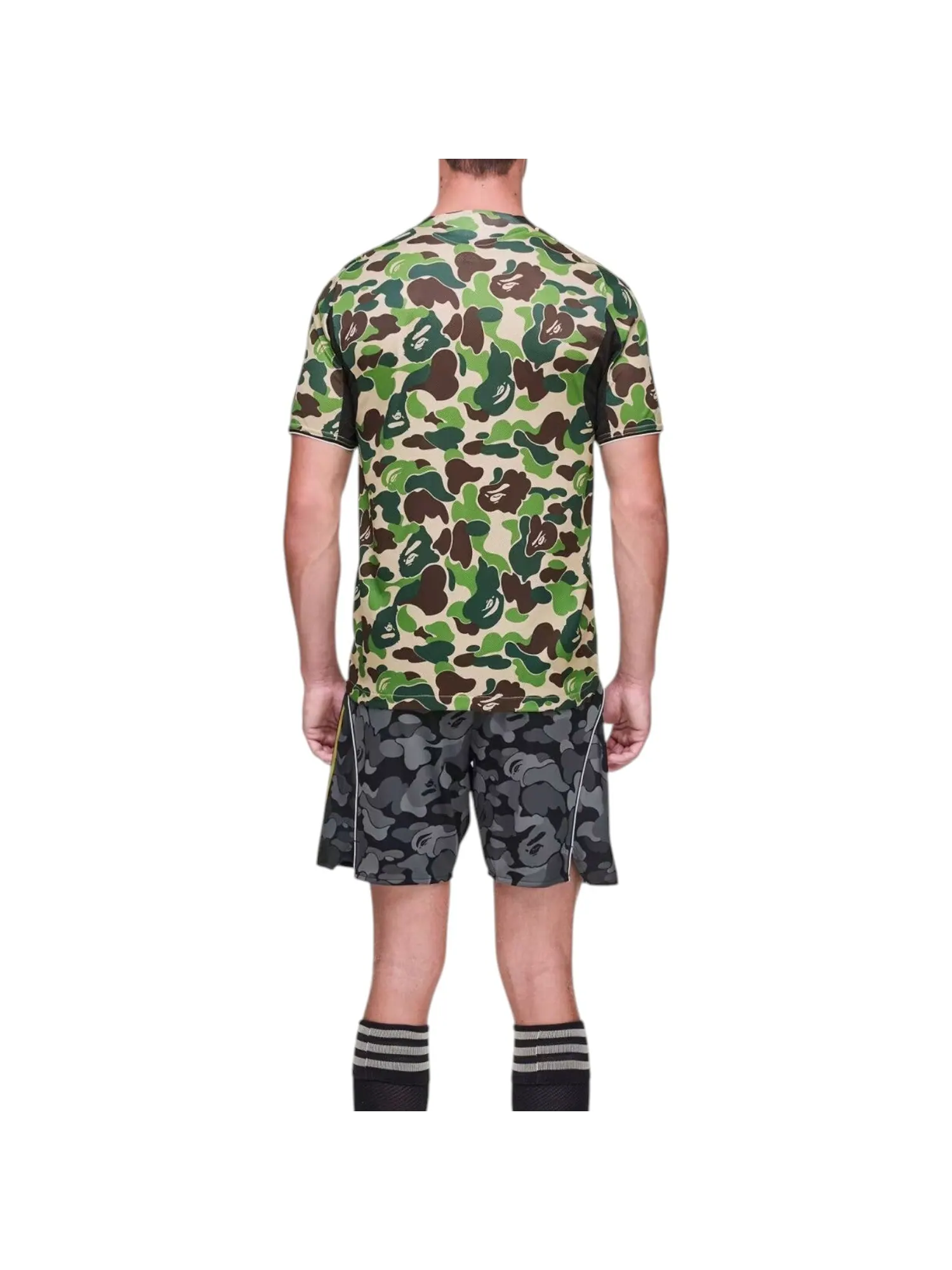 Джерси adidas x BAPE FB Slim-Fit Jersey 'Crew Green' — изображение 5 из 5, зеленый