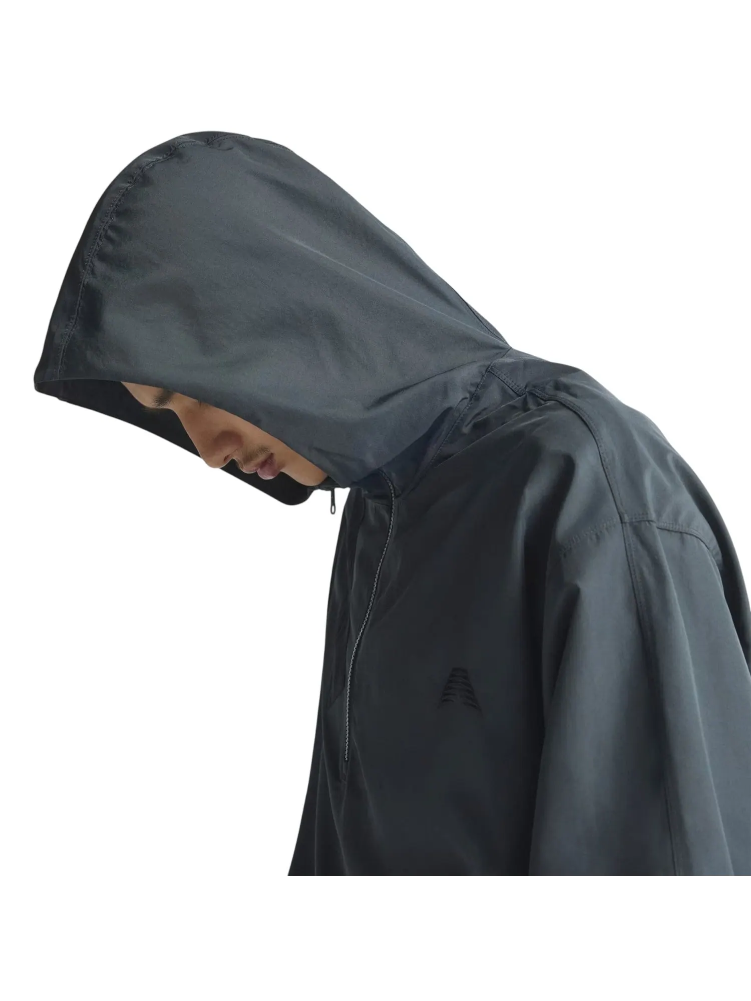 Куртка adidas Anthony Edwards Anorak Pullover Jacket Asia Sizing 'Carbon' — изображение 2 из 4, серый