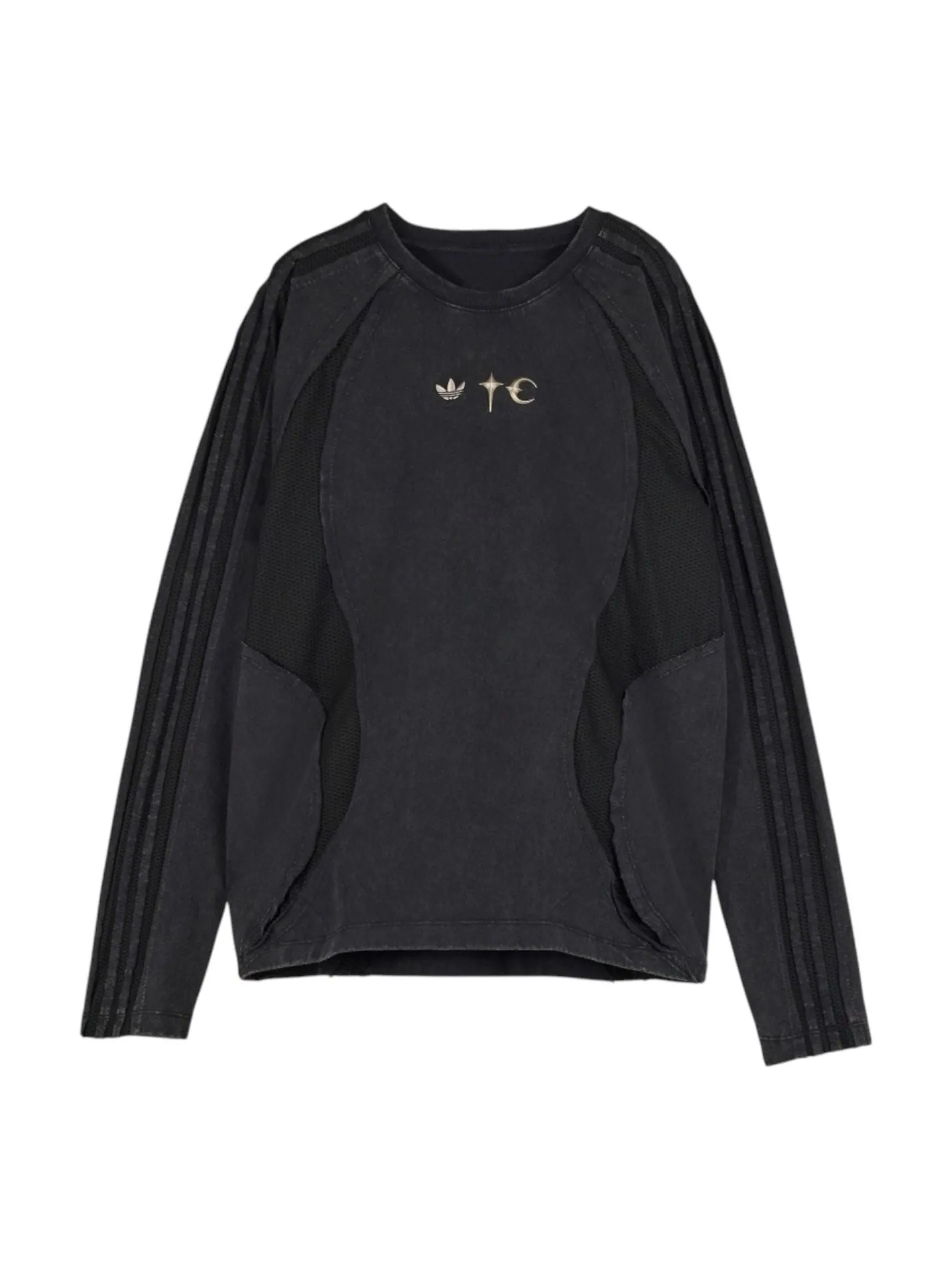 Футболка adidas x THUG CLUB TEAMGEIST Long-Sleeved T-shirt 'Black' — изображение 1 из 4, черный