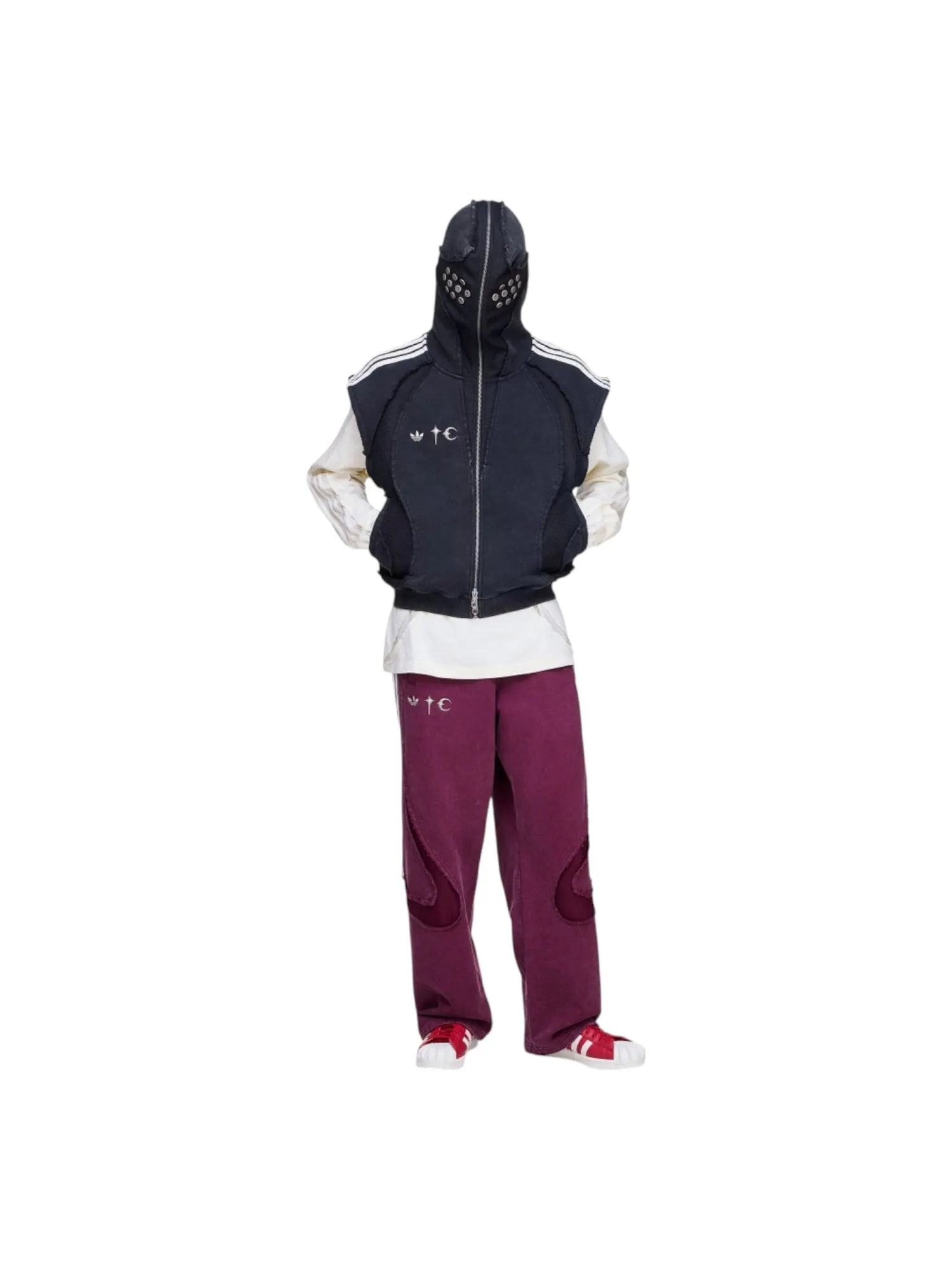 Куртка adidas x THUG CLUB TEAMGEIST Hooded Jacket 'Black' — изображение 3 из 4, черный