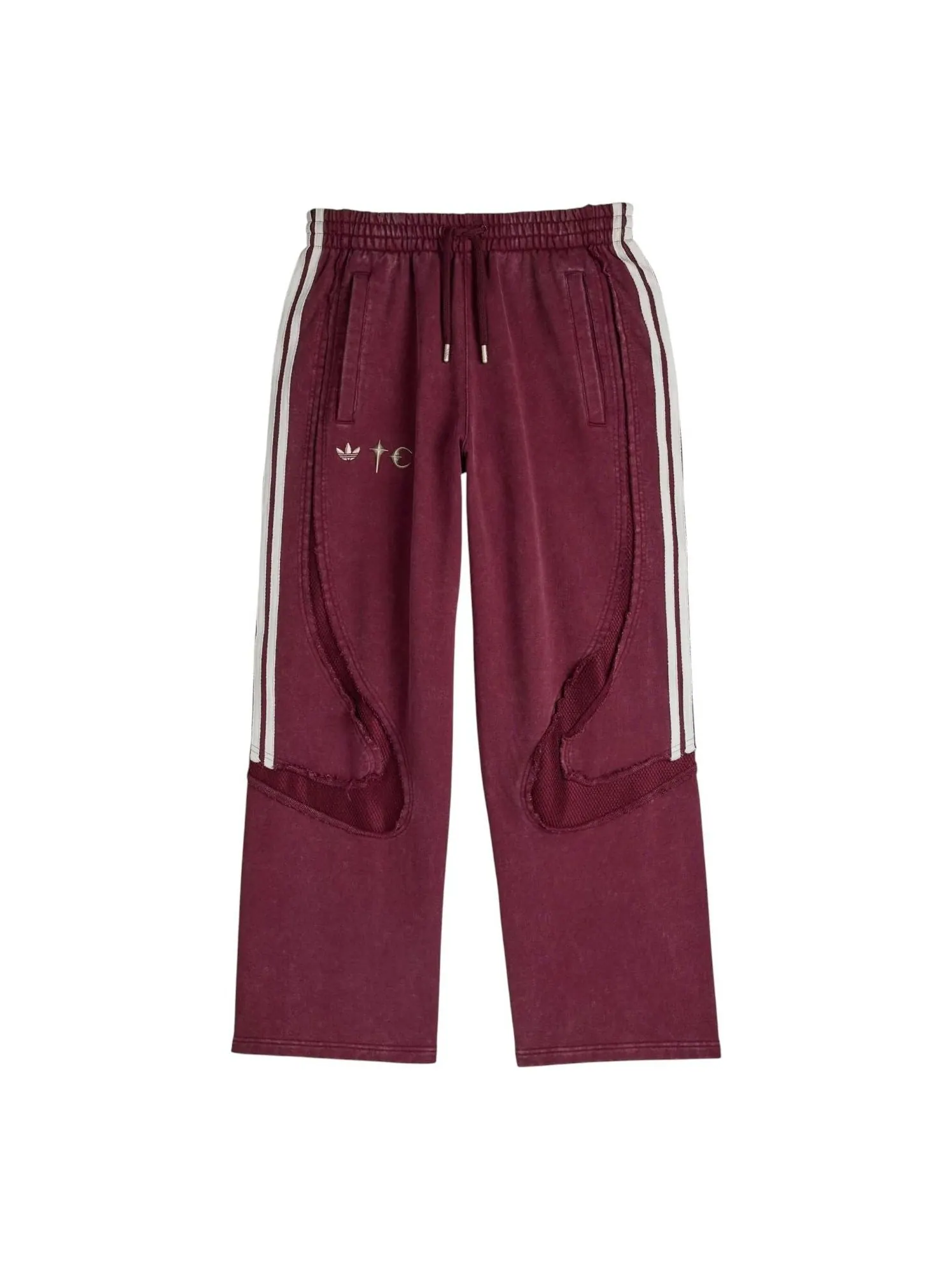 Брюки adidas x THUG CLUB TEAMGEIST Track Pants 'Maroon' — изображение 1 из 4, бордовый