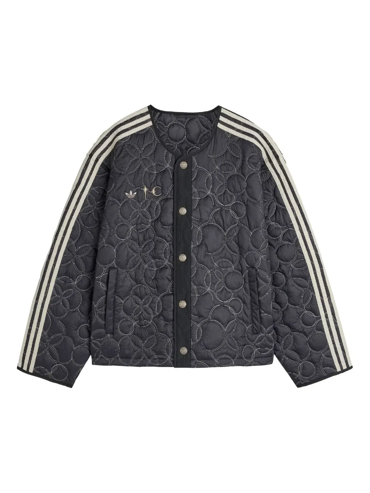 Утепленная куртка-подкладка Adidas x Thug Club, азиатский размер, цвет «Черный серебристый металлик» — изображение 1 из 2