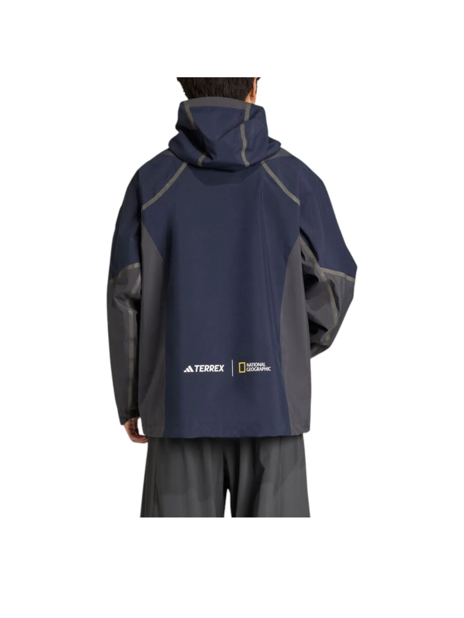 Куртка adidas x National Geographic Climaproof Rain Jacket Asia Sizing 'Legend Ink' — изображение 3 из 3, темно-синий