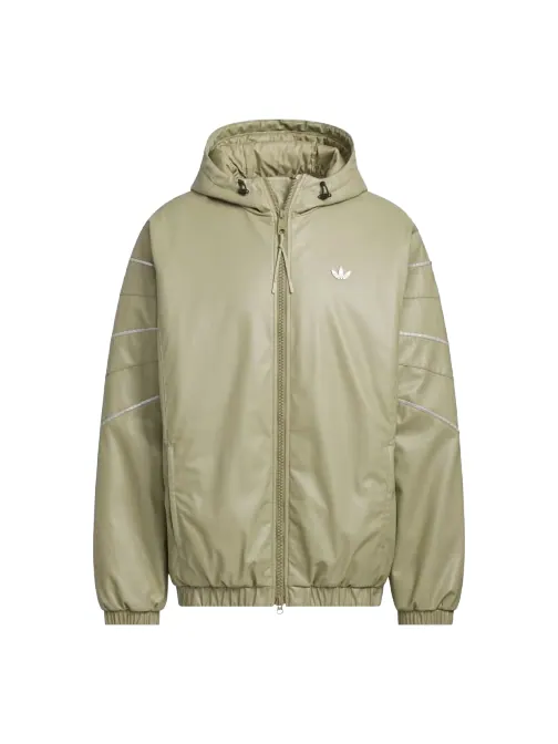 Куртка Adidas PU Oversized Jacket Pad, азиатский размер — изображение 1 из 1, зеленый