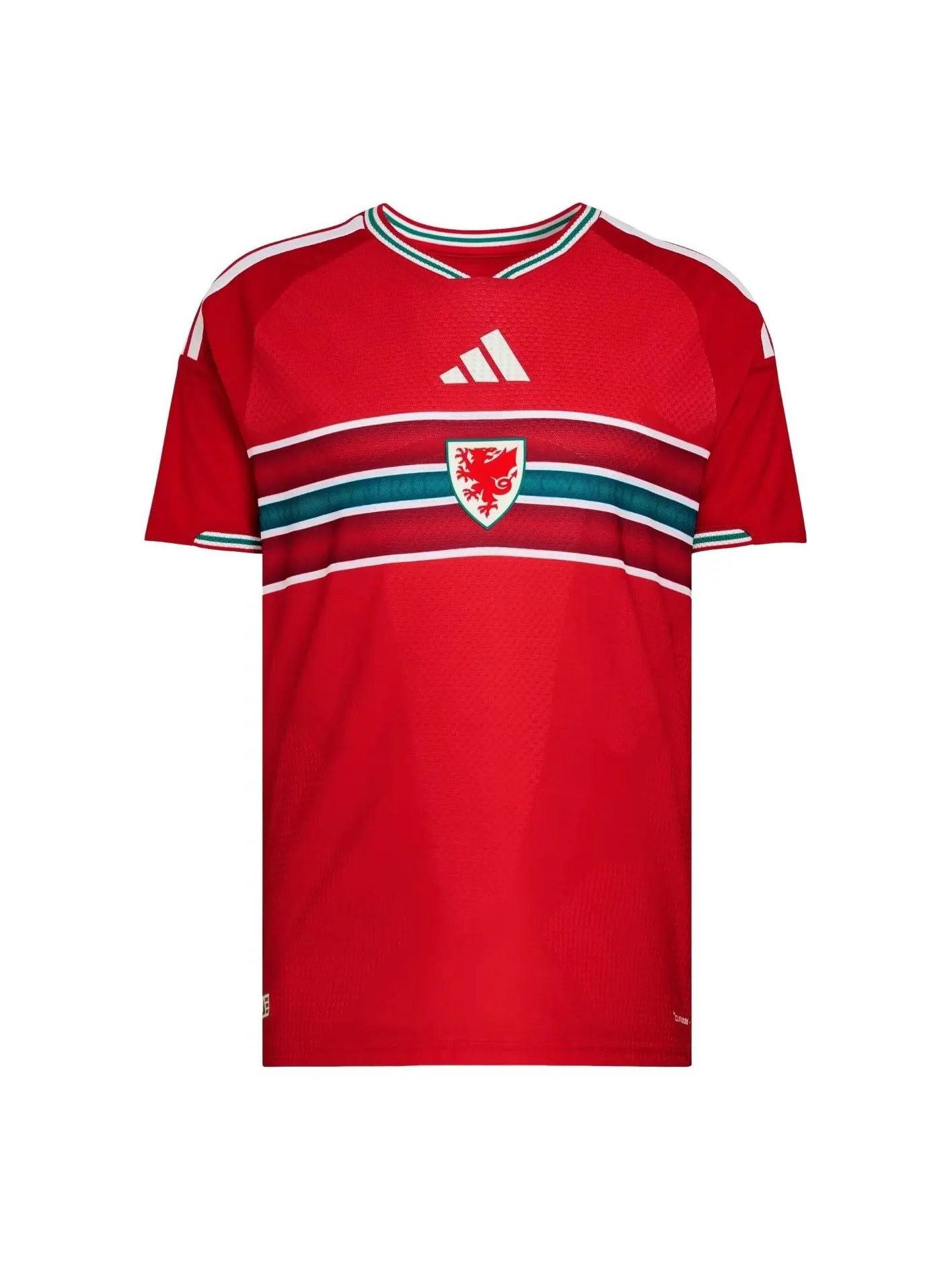 Домашняя футболка Adidas Wales 26, аутентичная — изображение 1 из 2, красный