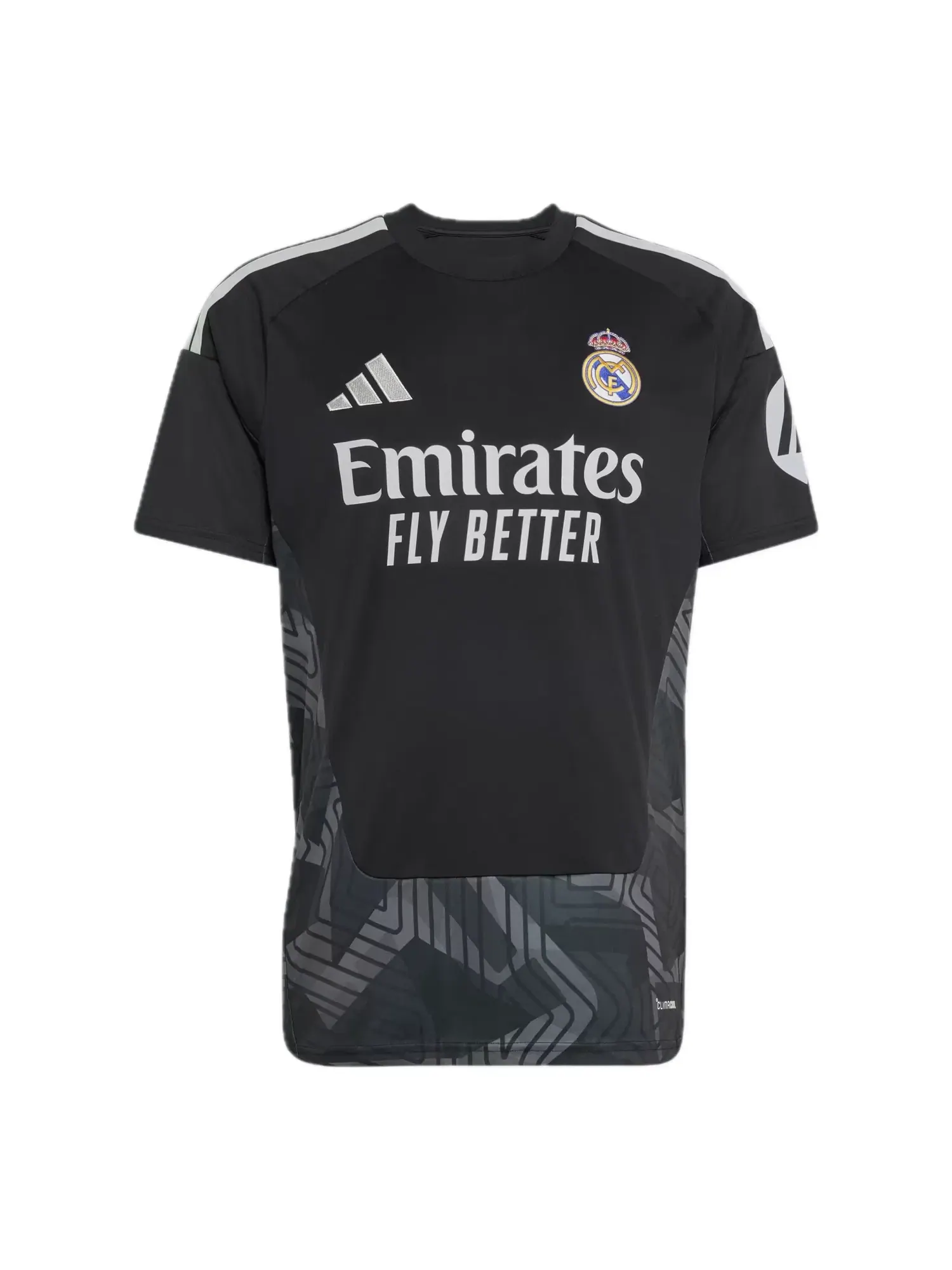 Мужские шорты с принтом Real Madrid 26/27 Home Goalkeeper Jersey Asia Sizing Adidas — изображение 1 из 2, черный