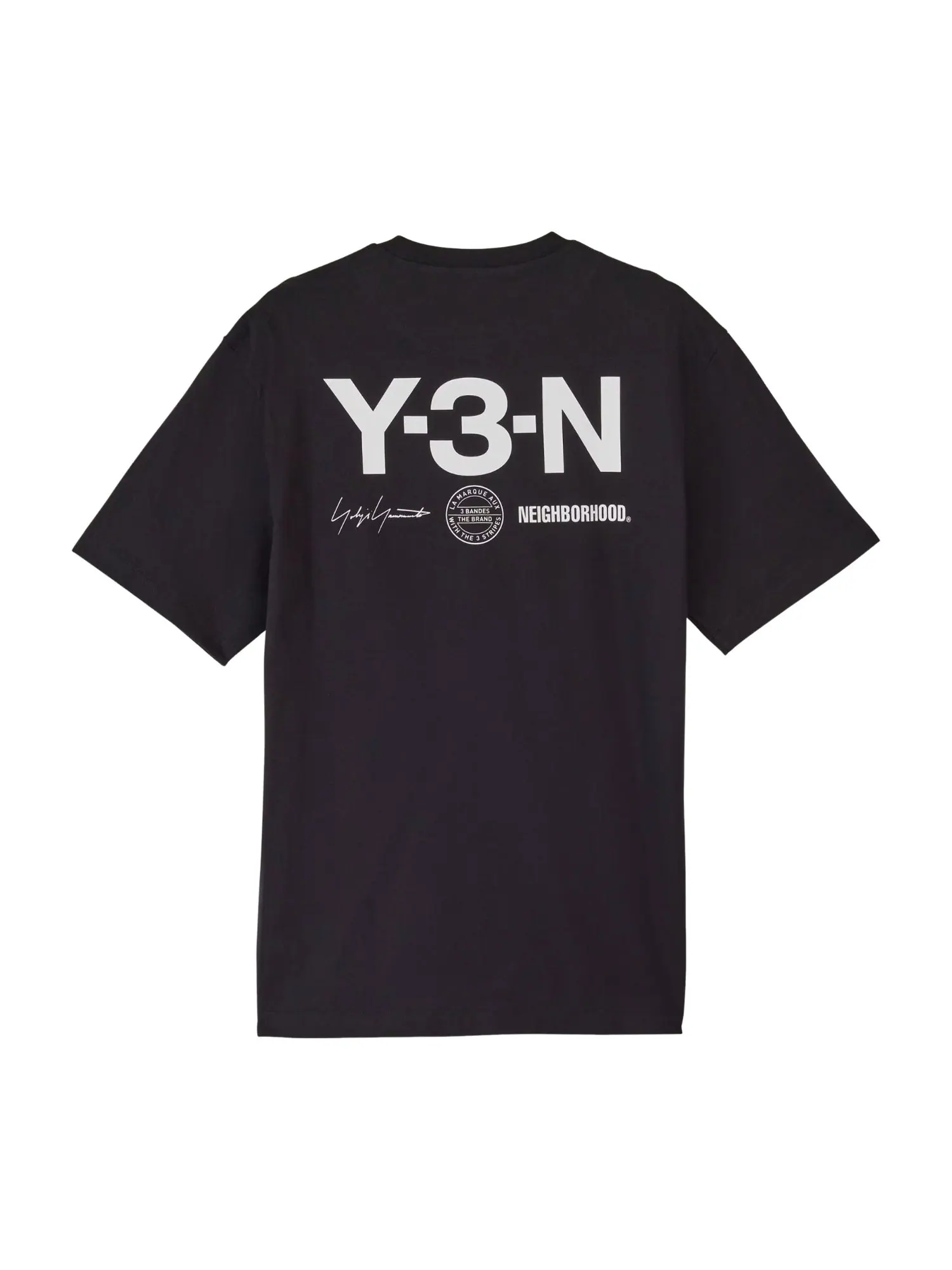 Футболка Adidas Y-3 NBHD Graphic T-shirt 'Black' — изображение 2 из 2, черный