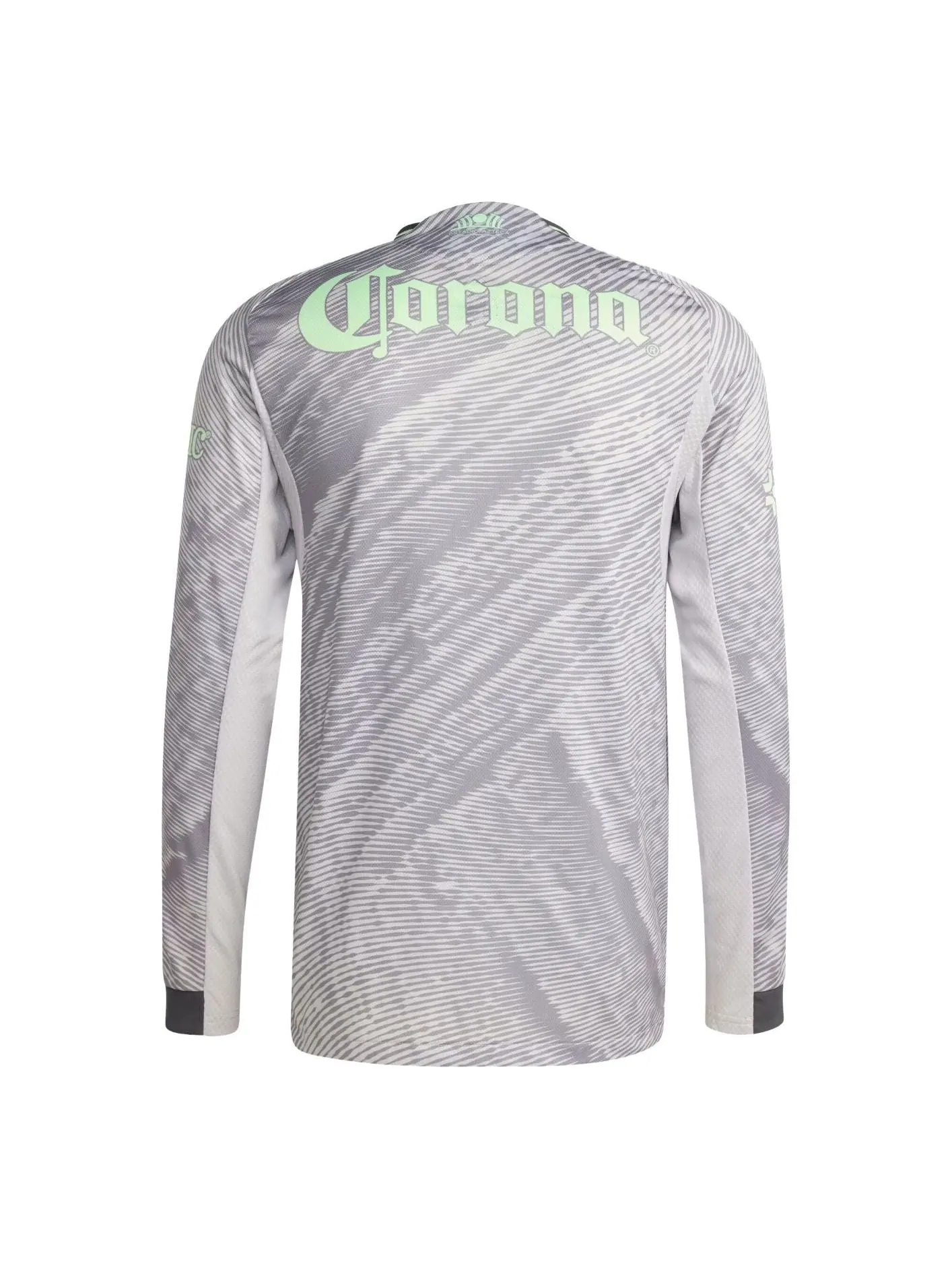 Футболка Adidas Club America 25/26 Third Authentic с длинным рукавом, приталенного кроя — изображение 2 из 2, серый