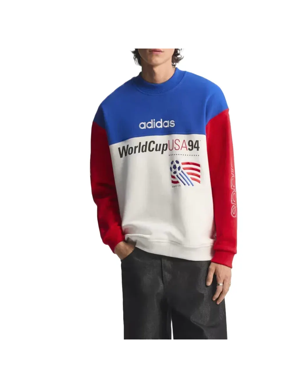 Футболка Adidas World Cup USA Graphic Sweatshirt 'Royal Blue White Red' KD1156 — изображение 2 из 3, мульти