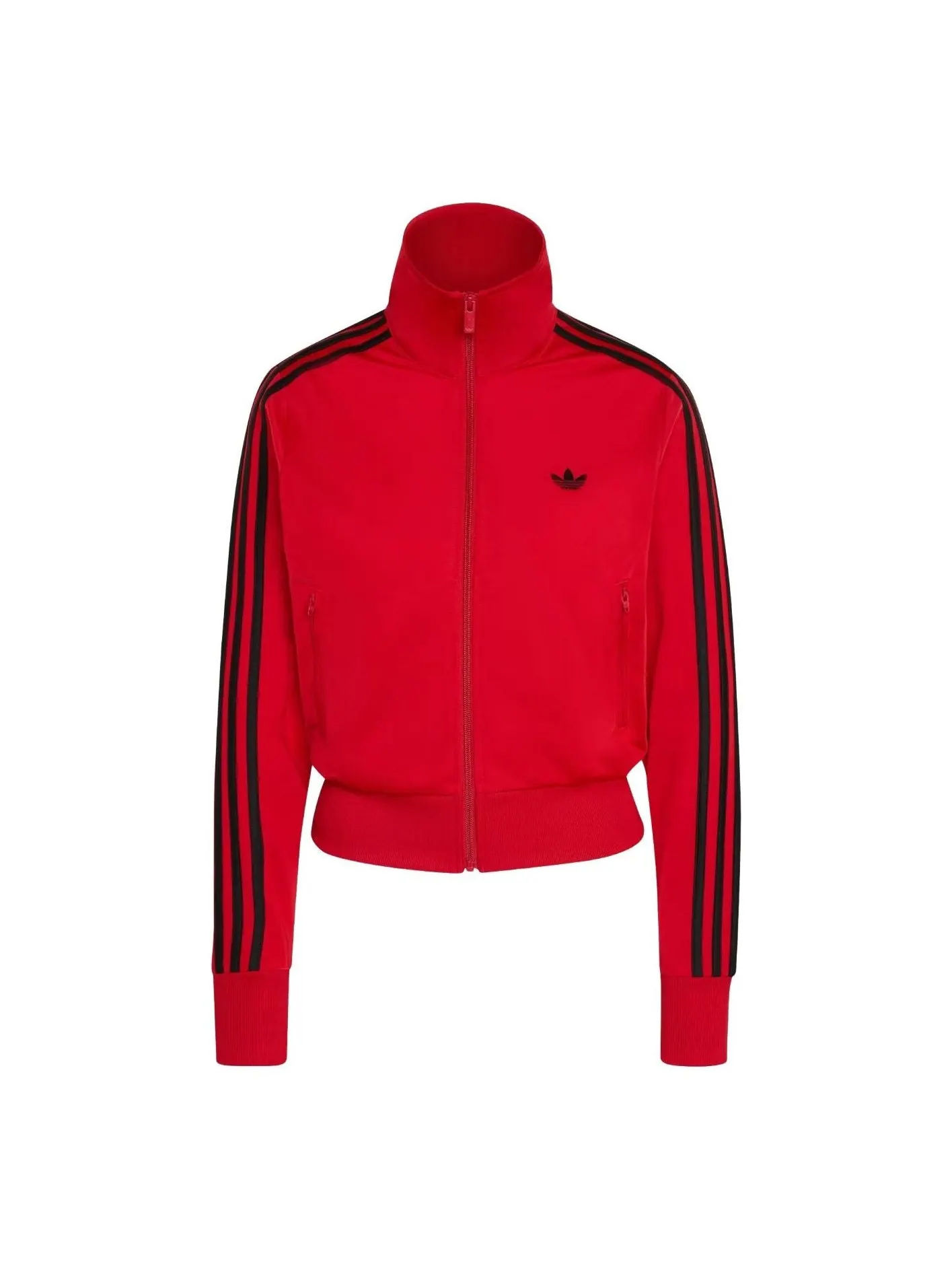 (WMNS) Спортивная футболка Adidas Firebird Classic Track Top 'Better Scarlet Black' — изображение 1 из 3, черный