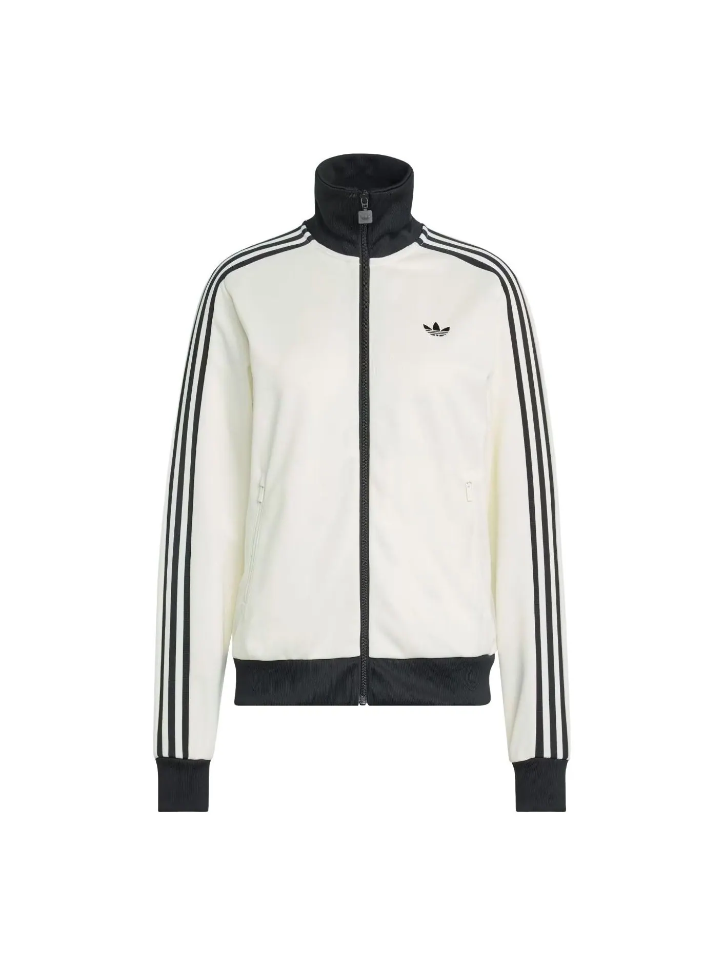 (WMNS) Классическая спортивная куртка Adidas 'Off White Black' — изображение 1 из 2, белый/черный