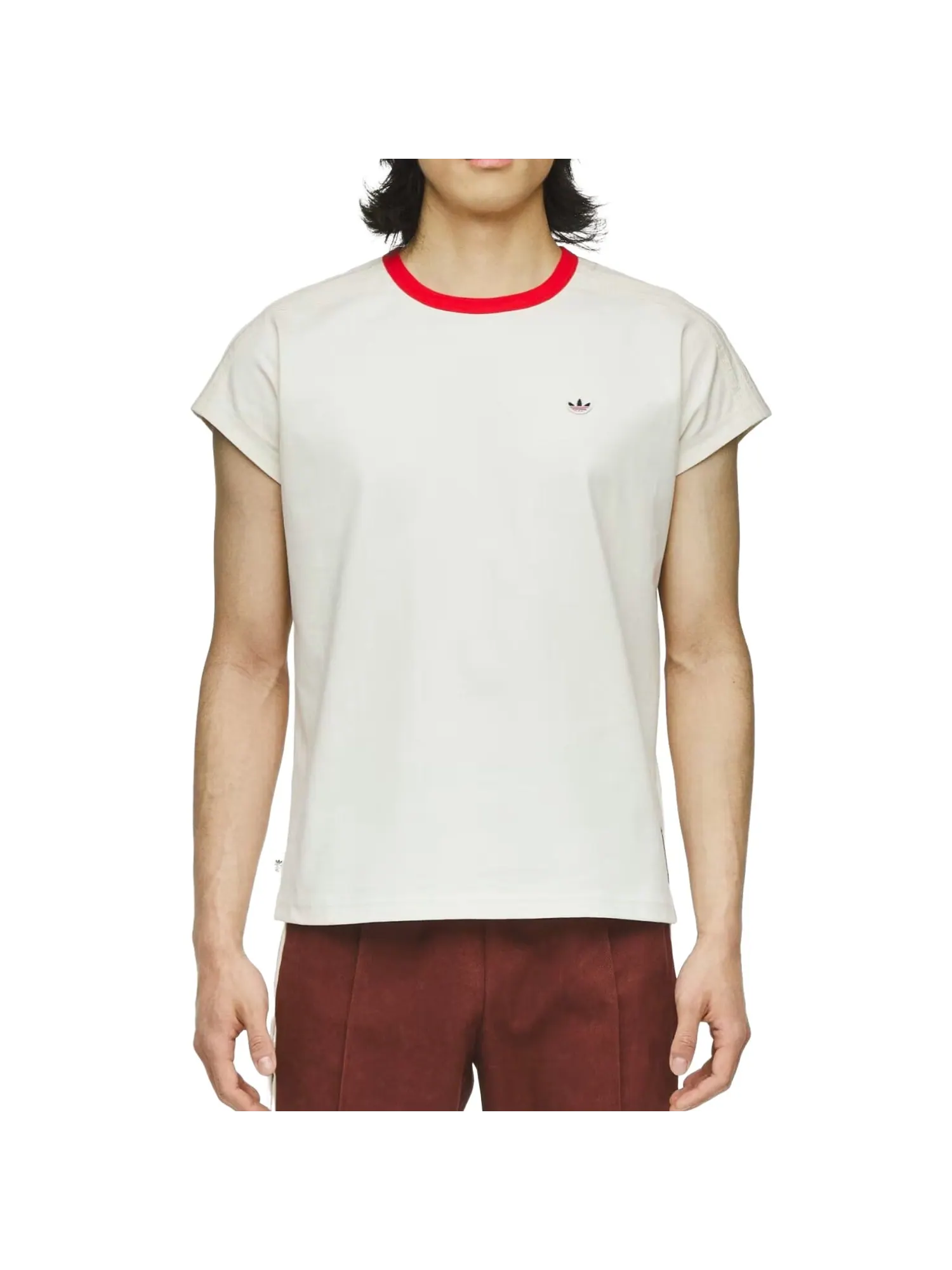Футболка Adidas x CLOT by Edison Chen Dolman 'Wonder White' — изображение 3 из 4, белый