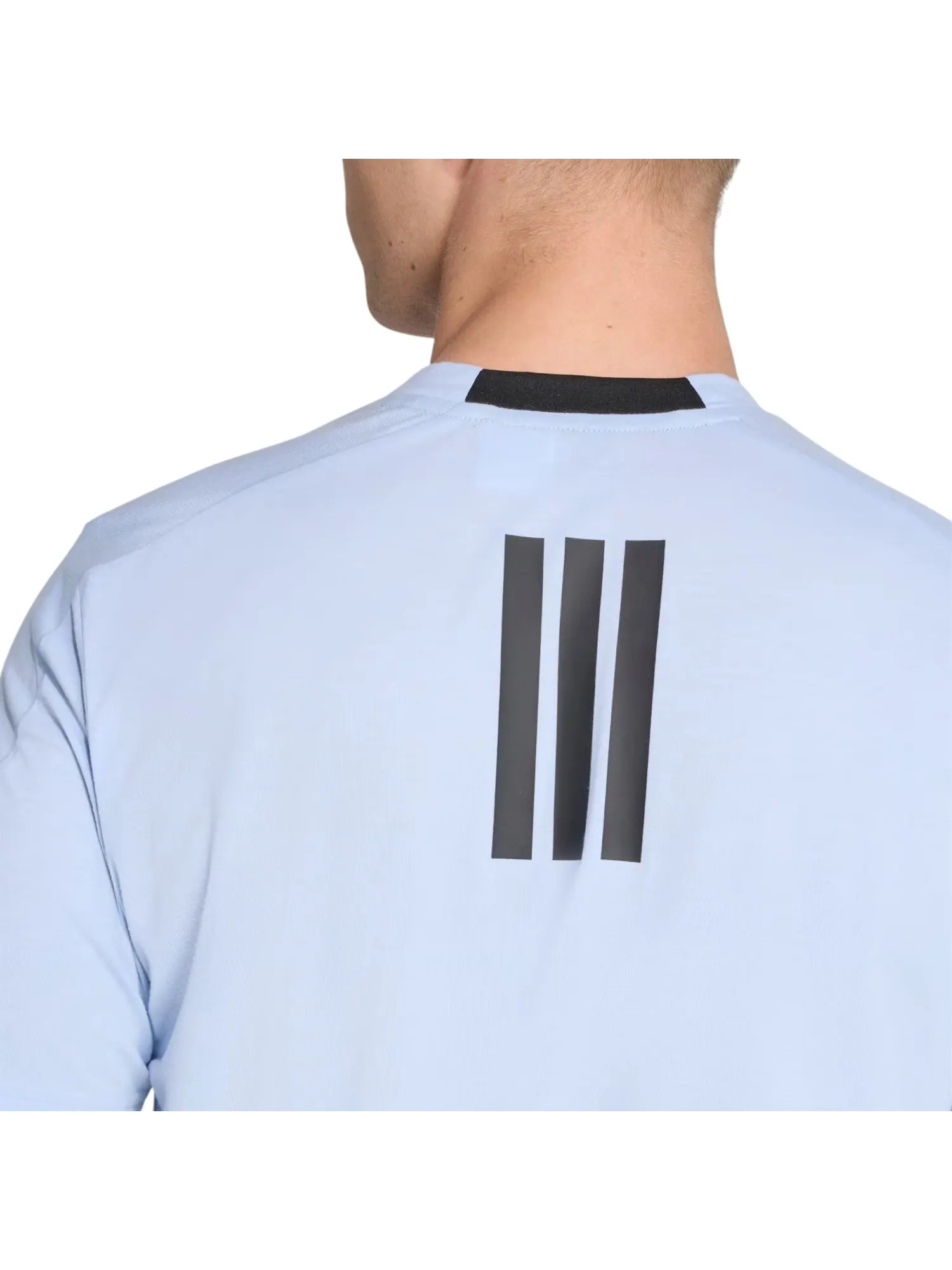 Футболка adidas x Les Mills Graphic Short Sleeve T-Shirt 'Glow Blue' — изображение 5 из 5, синий