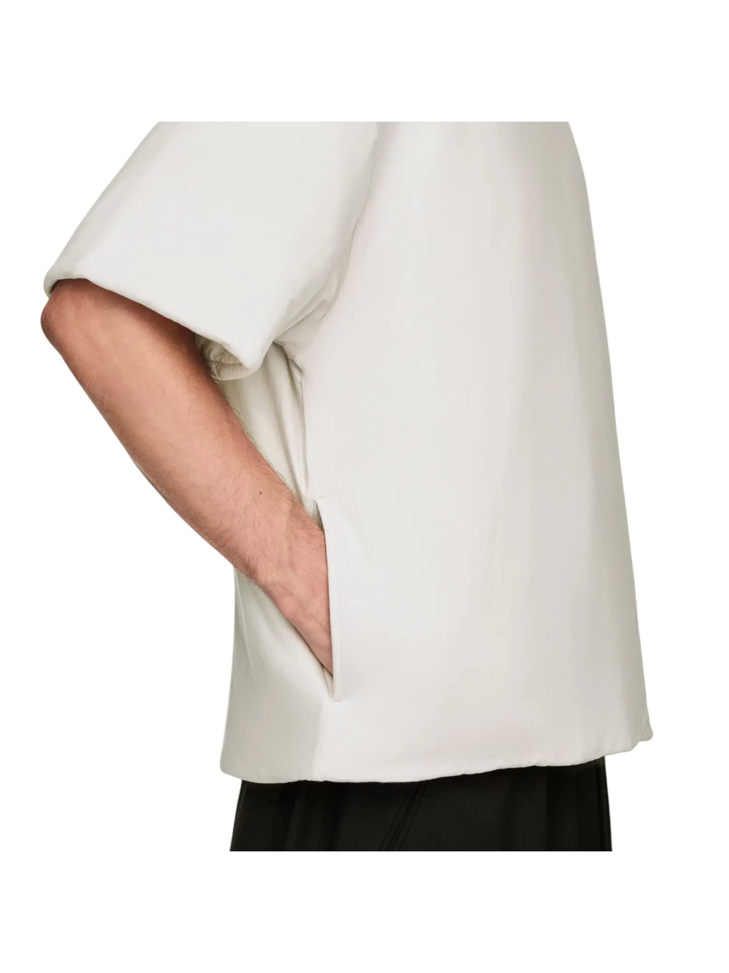 Футболка adidas Y-3 Padded Short Sleeve Tee 3-Stripes 'Chalk Pearl' — изображение 3 из 3, белый