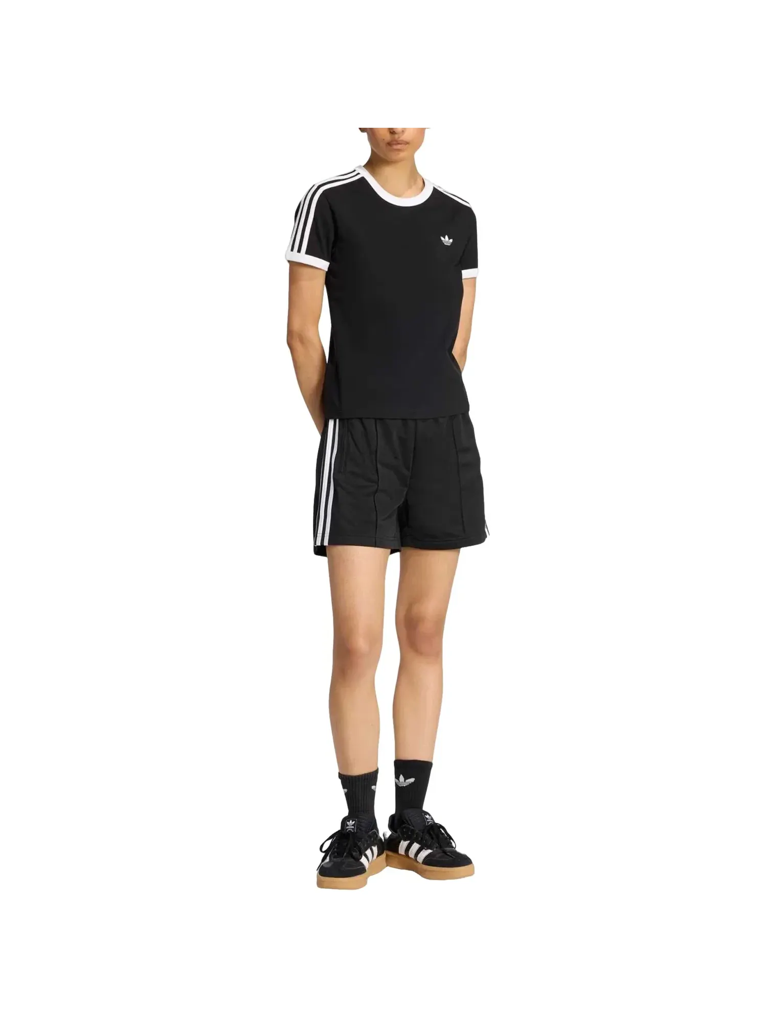 Женские шорты с принтом Firebird Classic Adidas — изображение 4 из 4, черный