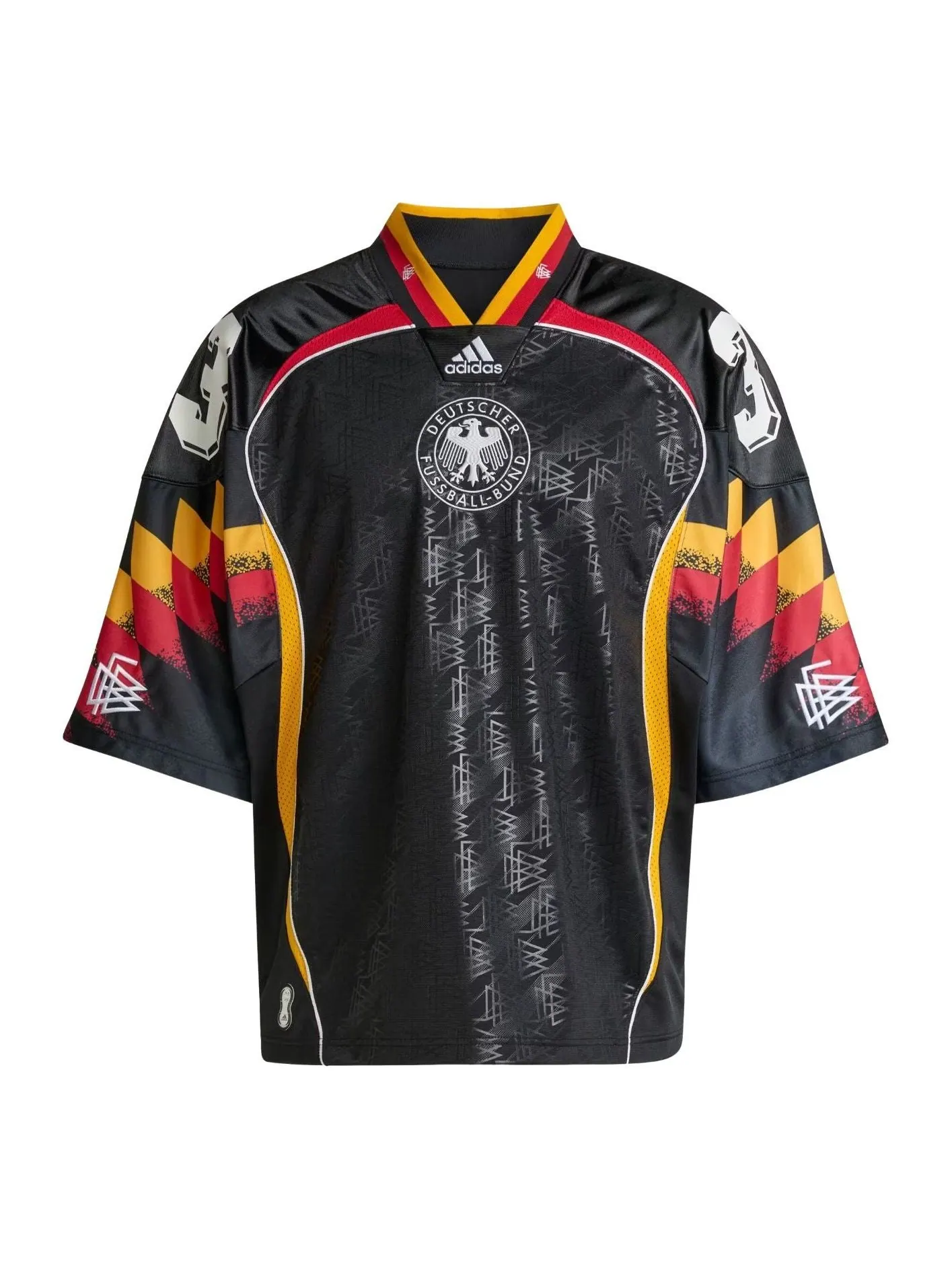 Футболка сборной Германии Adidas Bring Back Remix — изображение 1 из 3, черный