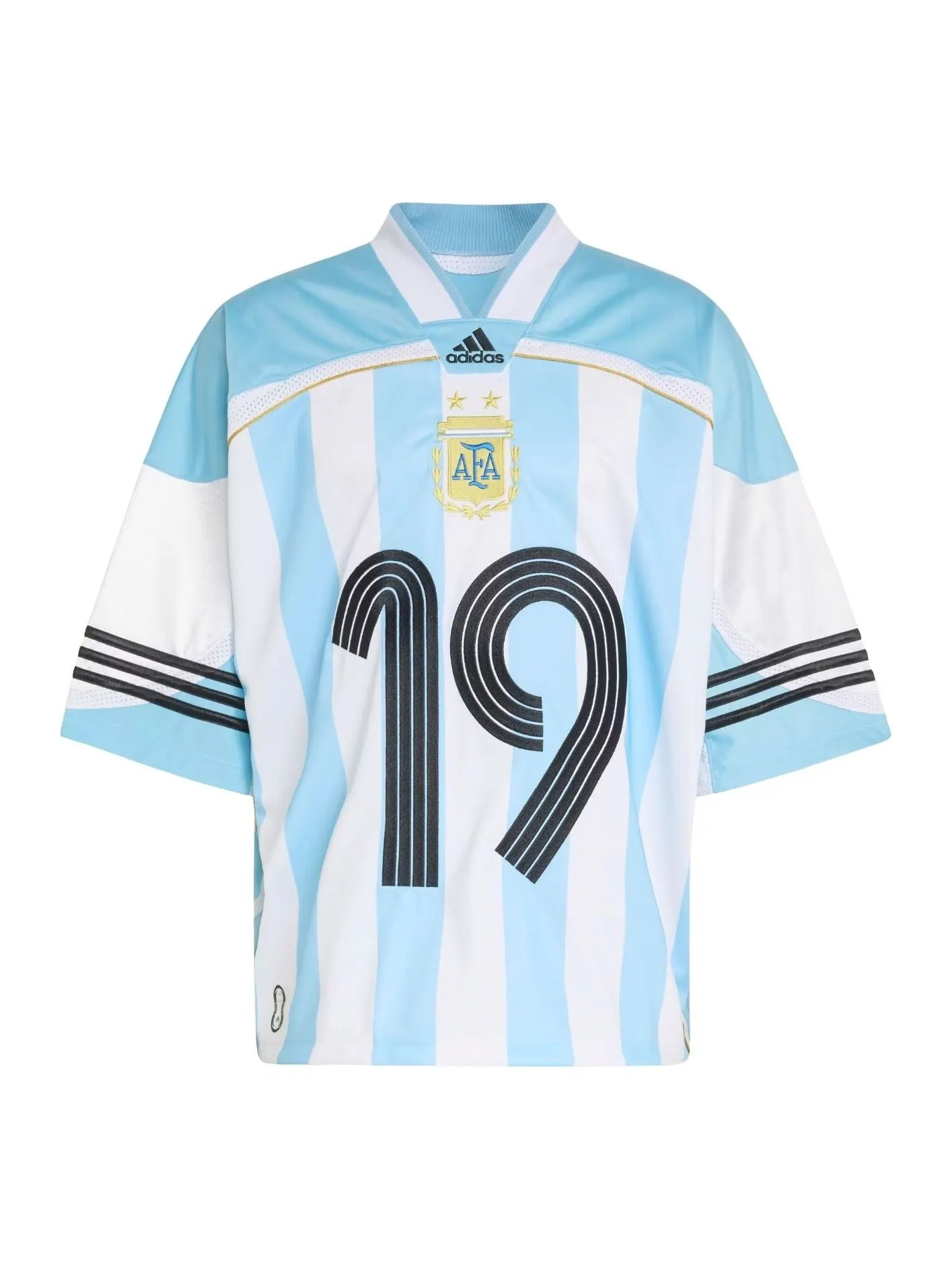 Футболка Adidas Bring Back Remix Argentina 'Clear Blue White Black' — изображение 1 из 3