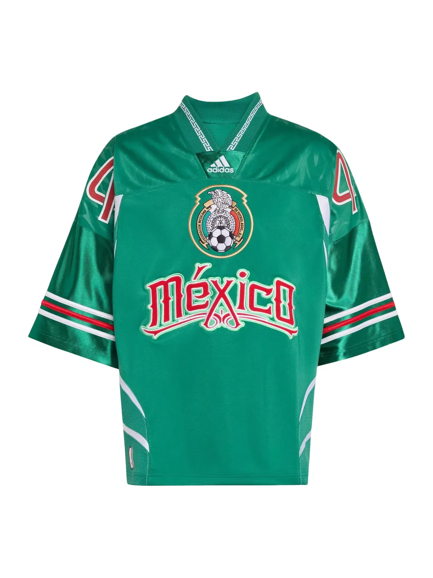 Мужская футболка Bringbacks Remixed Mexico Jersey Adidas — изображение 1 из 3, зеленый