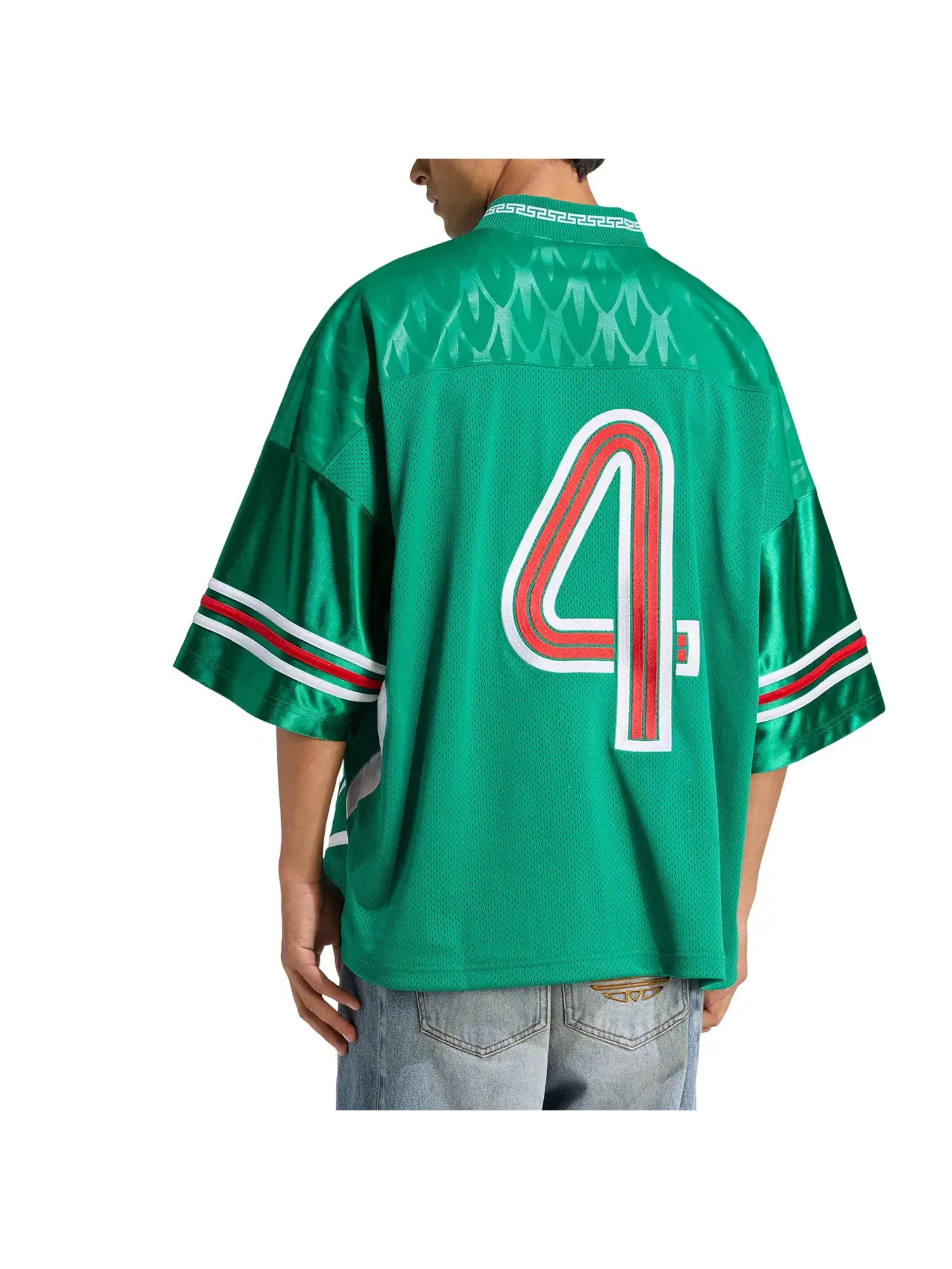 Мужская футболка Bringbacks Remixed Mexico Jersey Adidas — изображение 3 из 3, зеленый