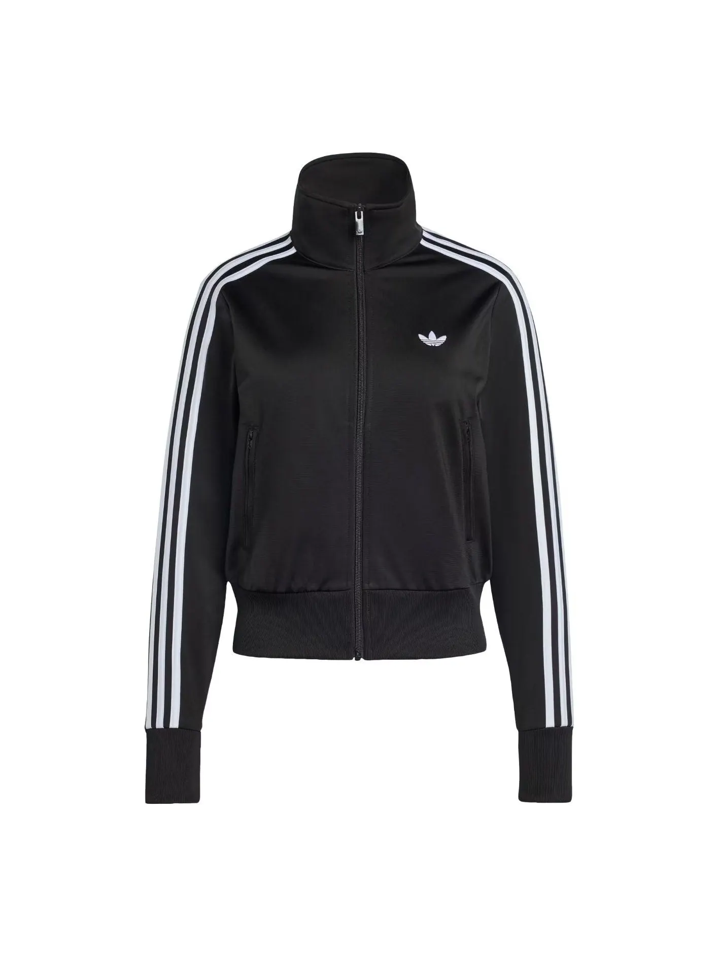 (WMNS) Спортивная футболка Adidas Firebird Classic Track Top 'Black White' — изображение 1 из 3, черный/белый