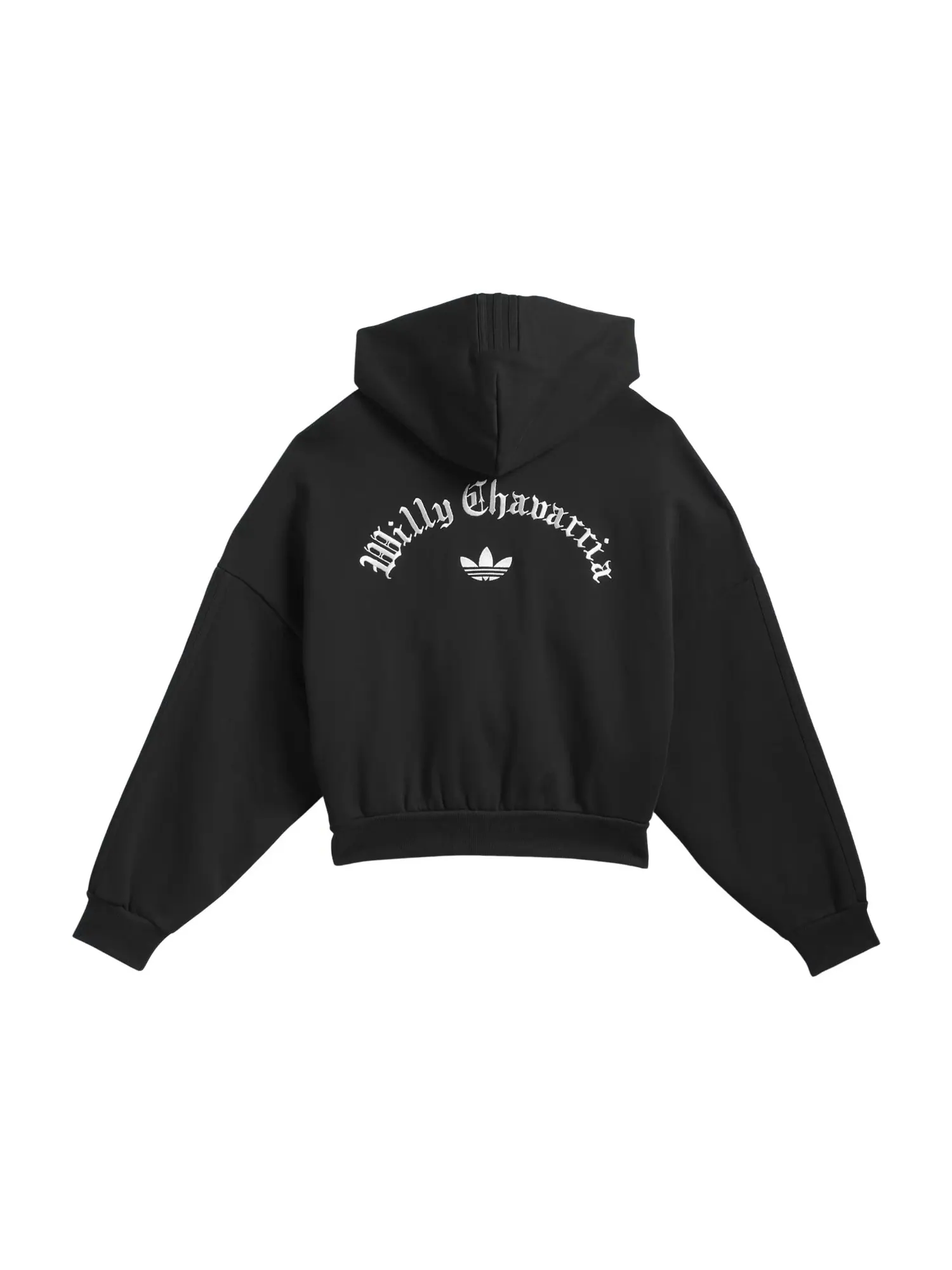 Толстовка на молнии Adidas x Willy Chavarria Heavyweight 'Black' — изображение 2 из 2, черный