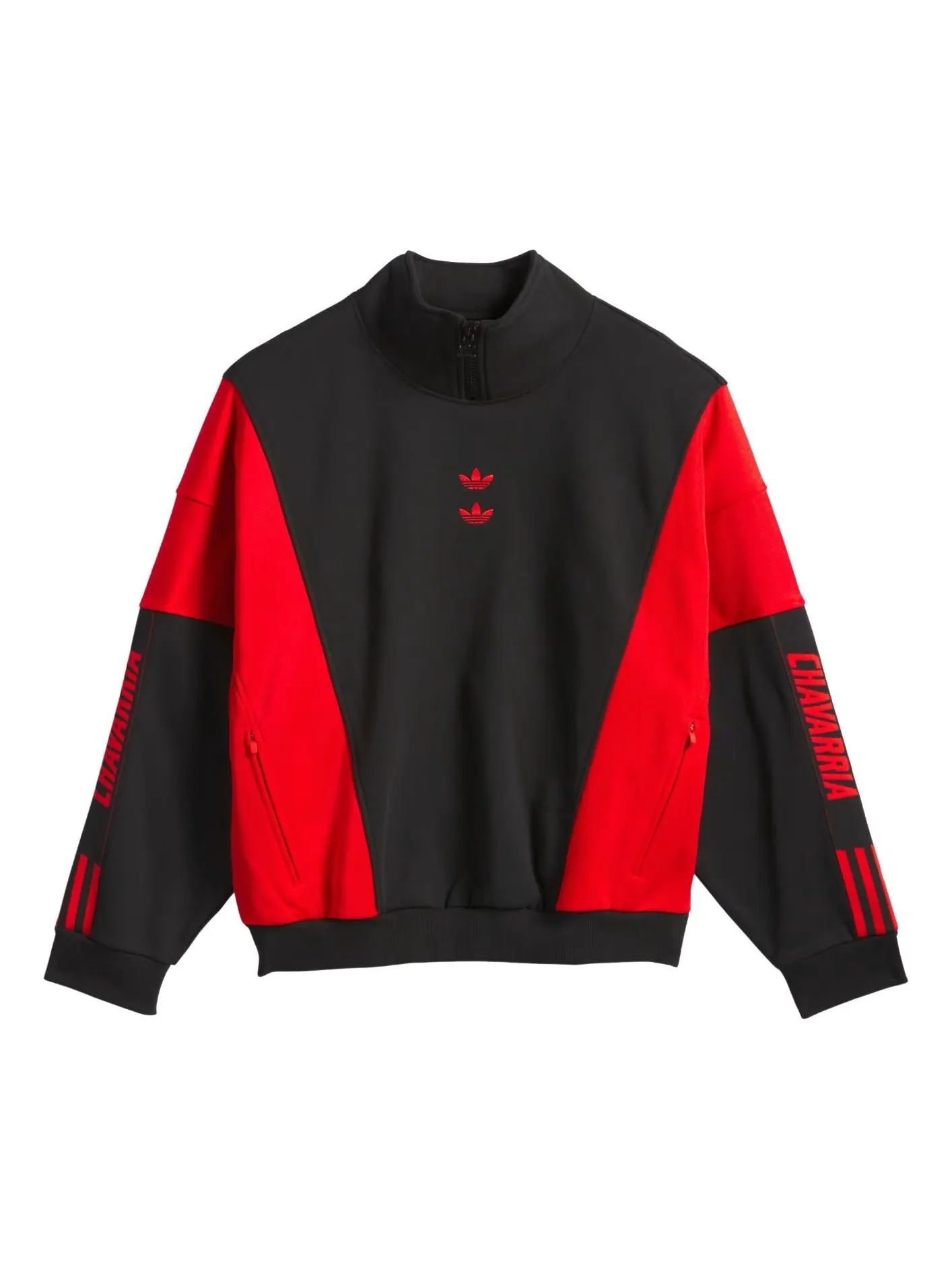 Толстовка Adidas x Willy Chavarria Watsonville 'Черно-красный' — изображение 1 из 4, черный/красный