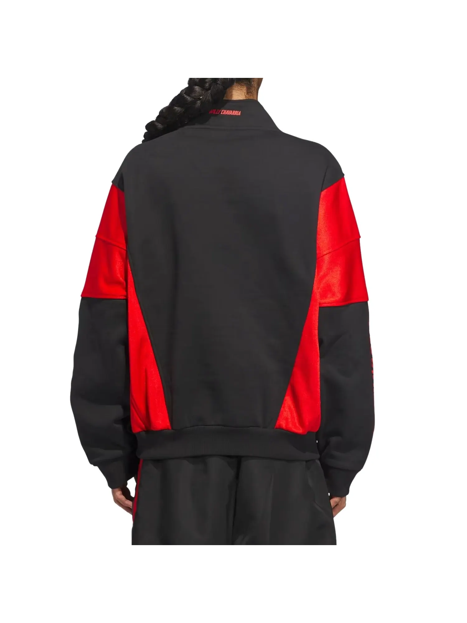 Толстовка Adidas x Willy Chavarria Watsonville 'Черно-красный' — изображение 4 из 4, черный/красный