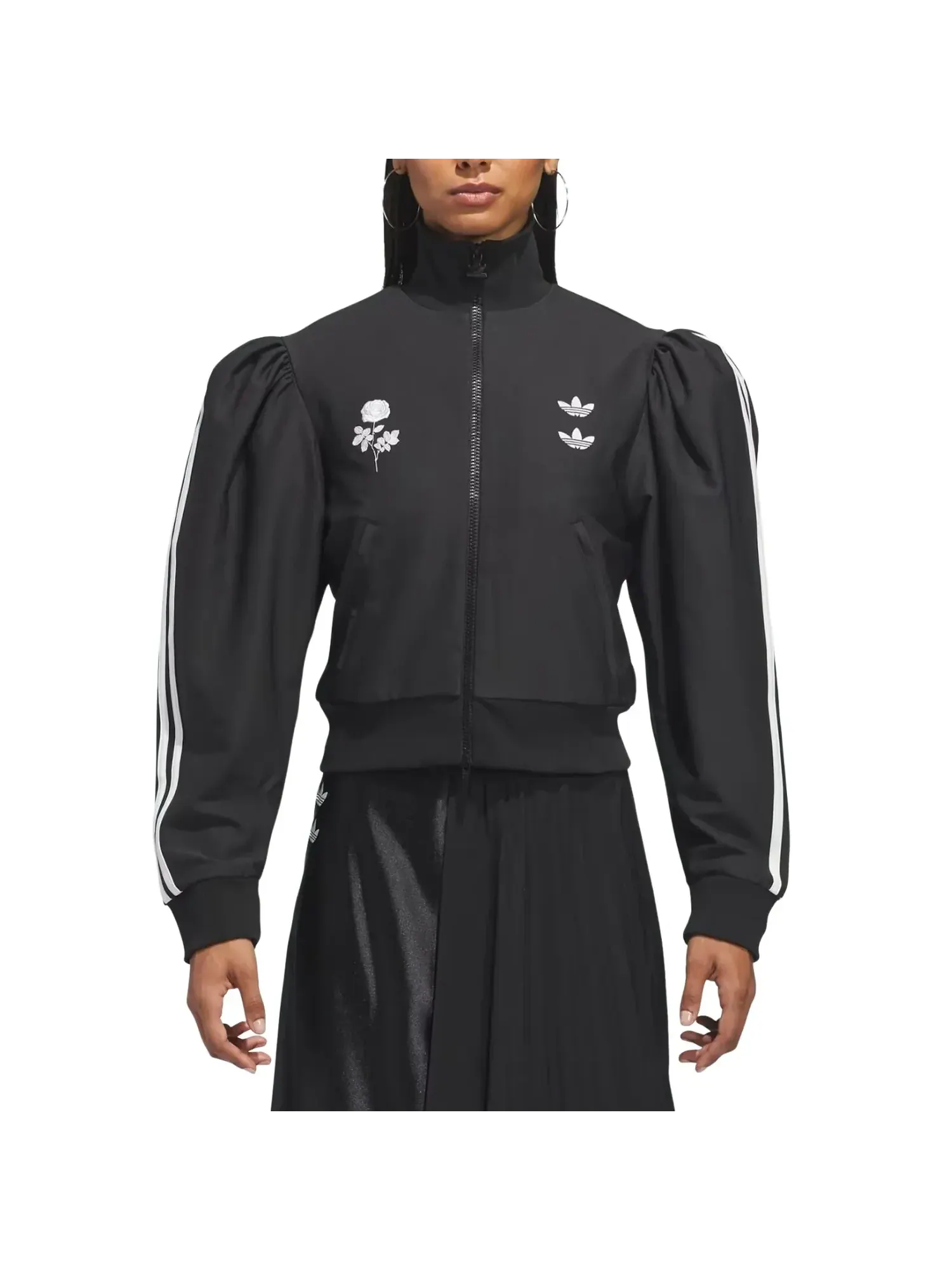 (WMNS) Adidas x Willy Chavarria Блузка Спортивная куртка Азиатские размеры 'Черный' — изображение 3 из 4