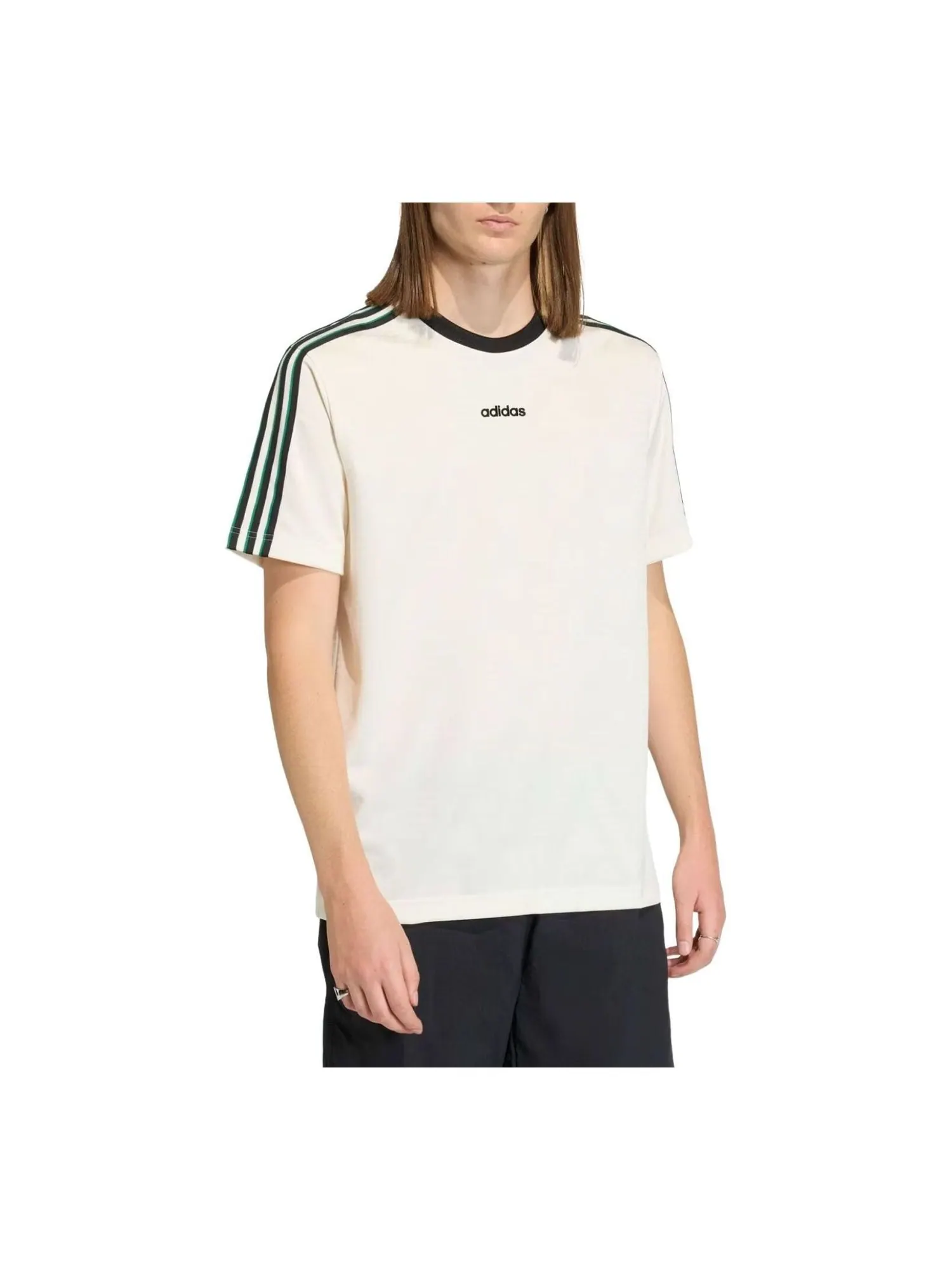 Футболка Adidas JACQUARD 'Off White' — изображение 1 из 2, белый