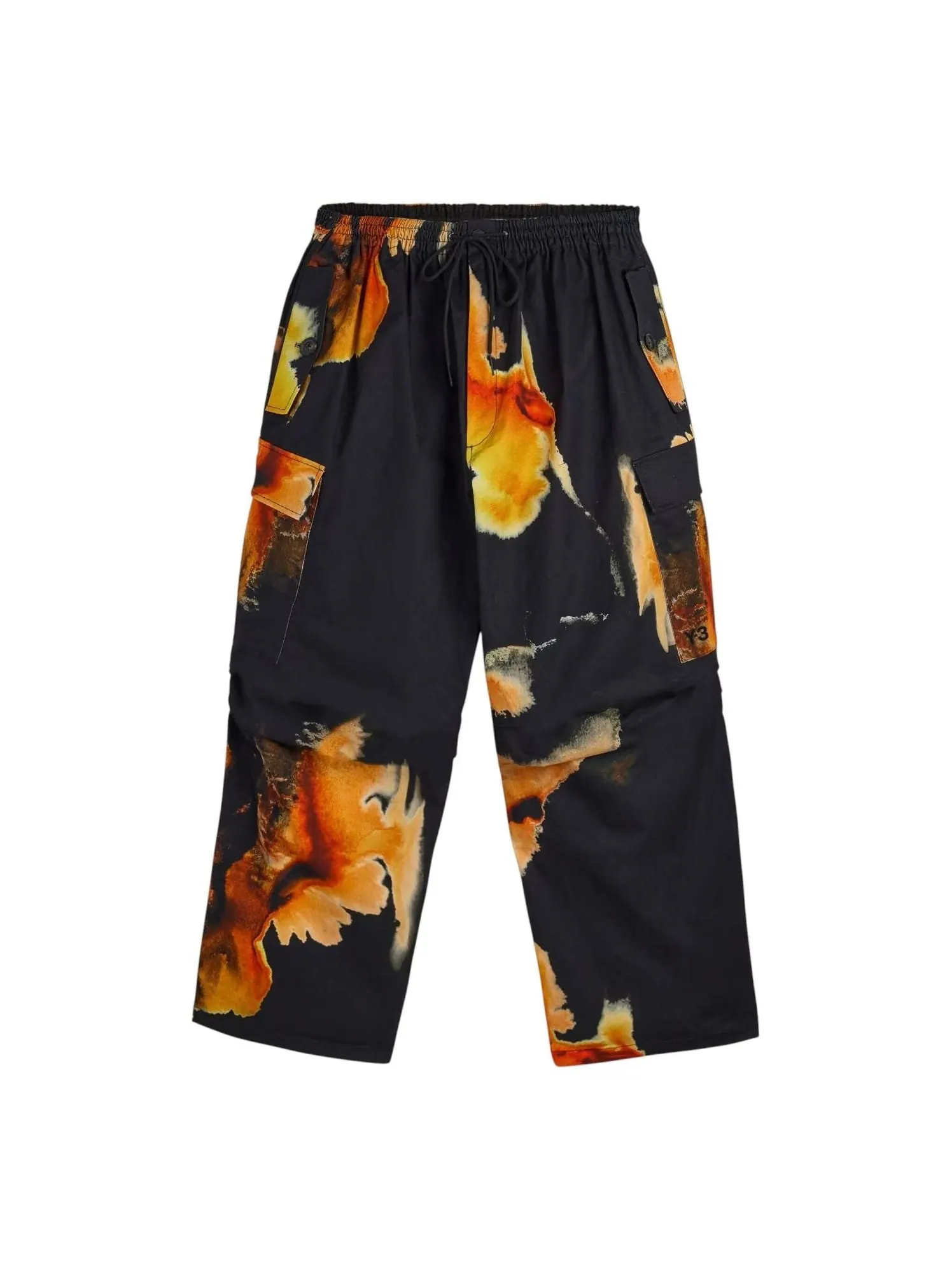Брюки adidas Y-3 AOP UT Twill Cargo Pants 'Black' — изображение 2 из 4, черный