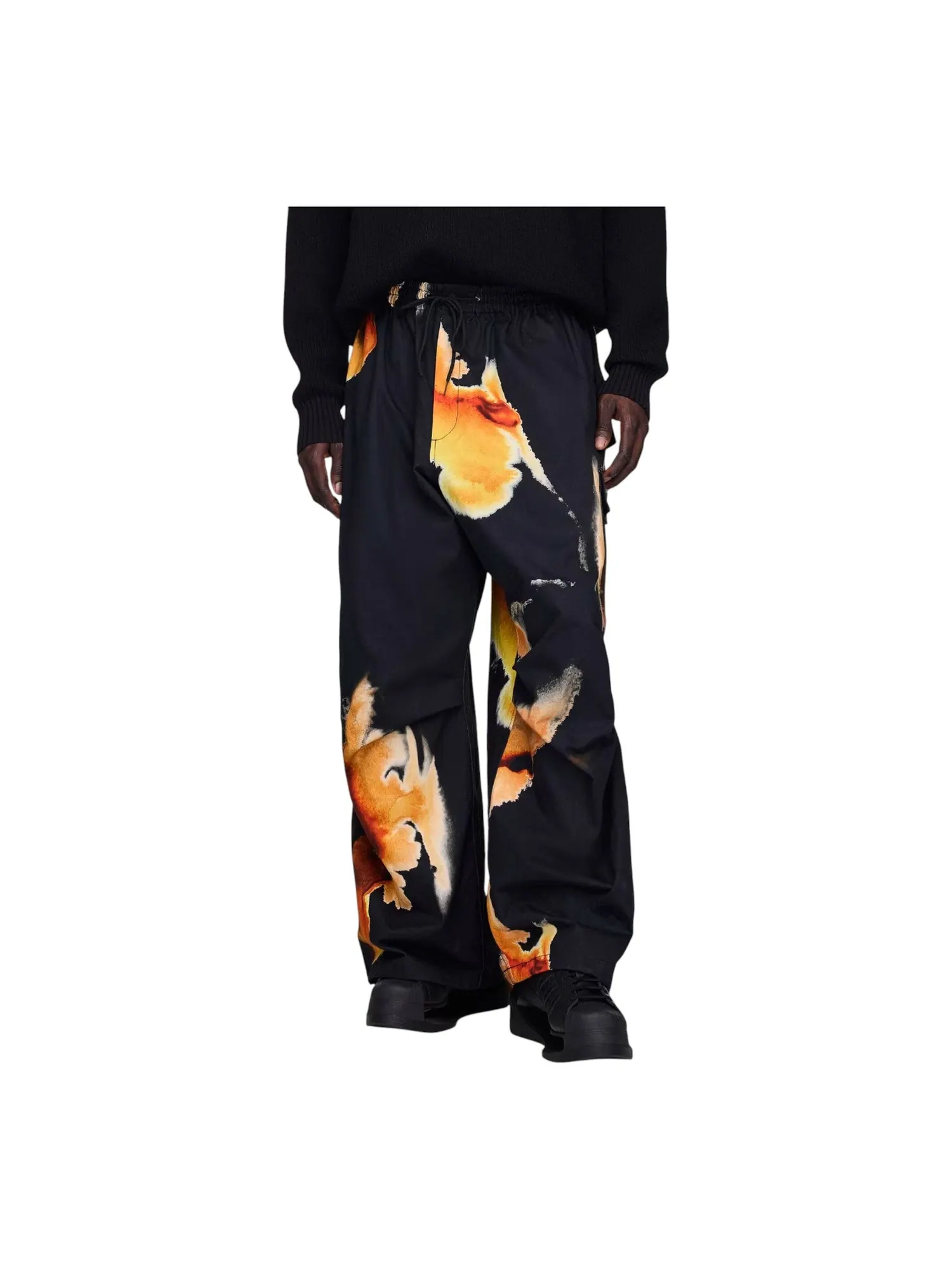 Брюки adidas Y-3 AOP UT Twill Cargo Pants 'Black' — изображение 3 из 4, черный
