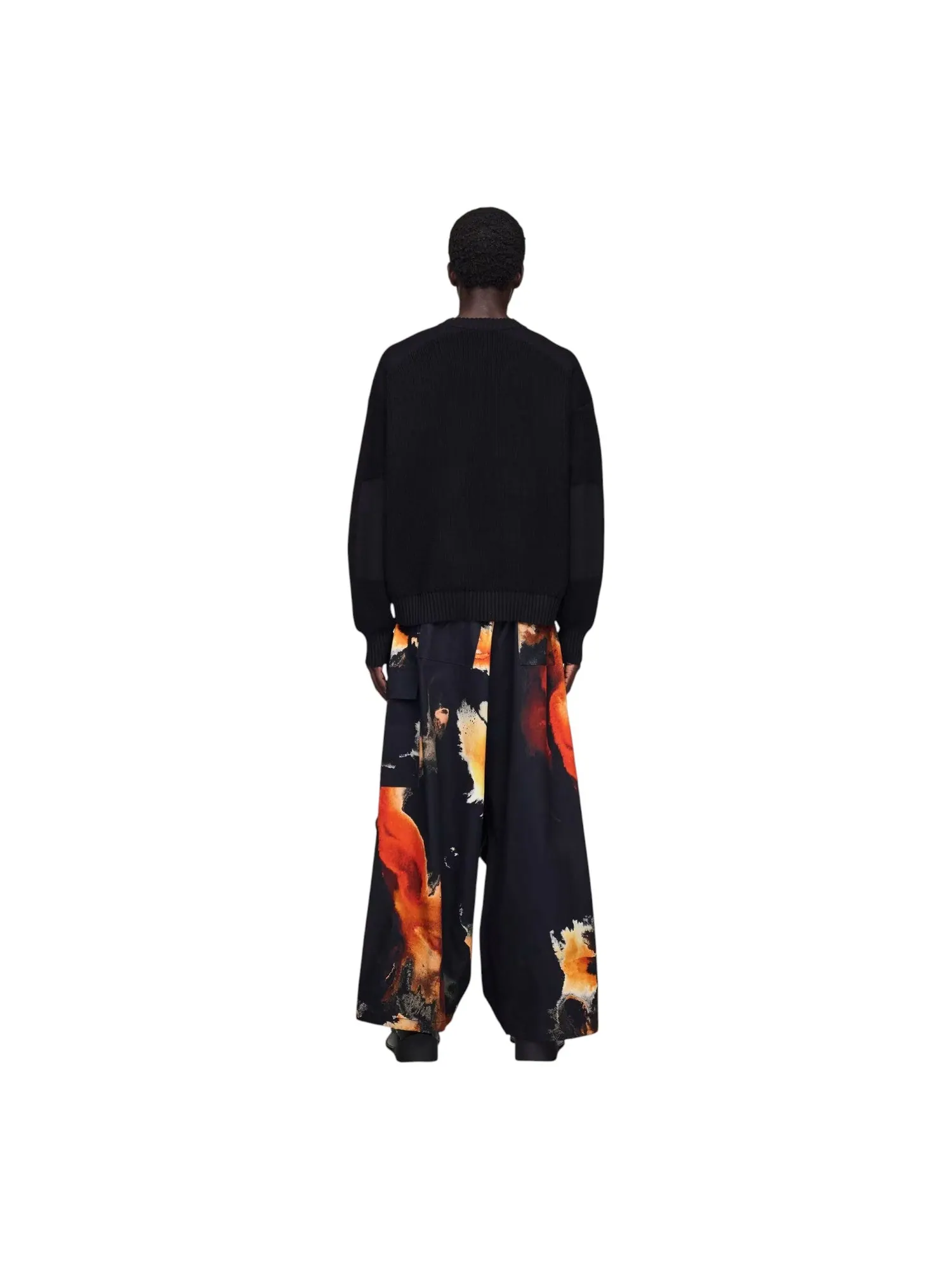 Брюки adidas Y-3 AOP UT Twill Cargo Pants 'Black' — изображение 4 из 4, черный