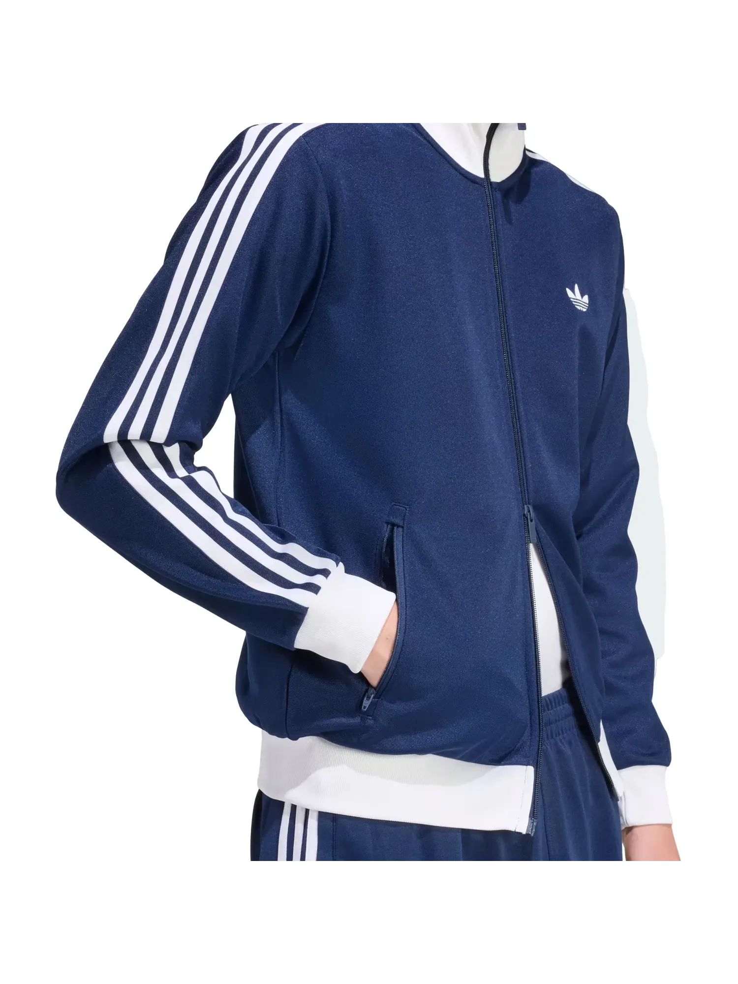 Мужская куртка с длинным рукавом Classic Track Jacket Adidas — изображение 2 из 4, темно-синий