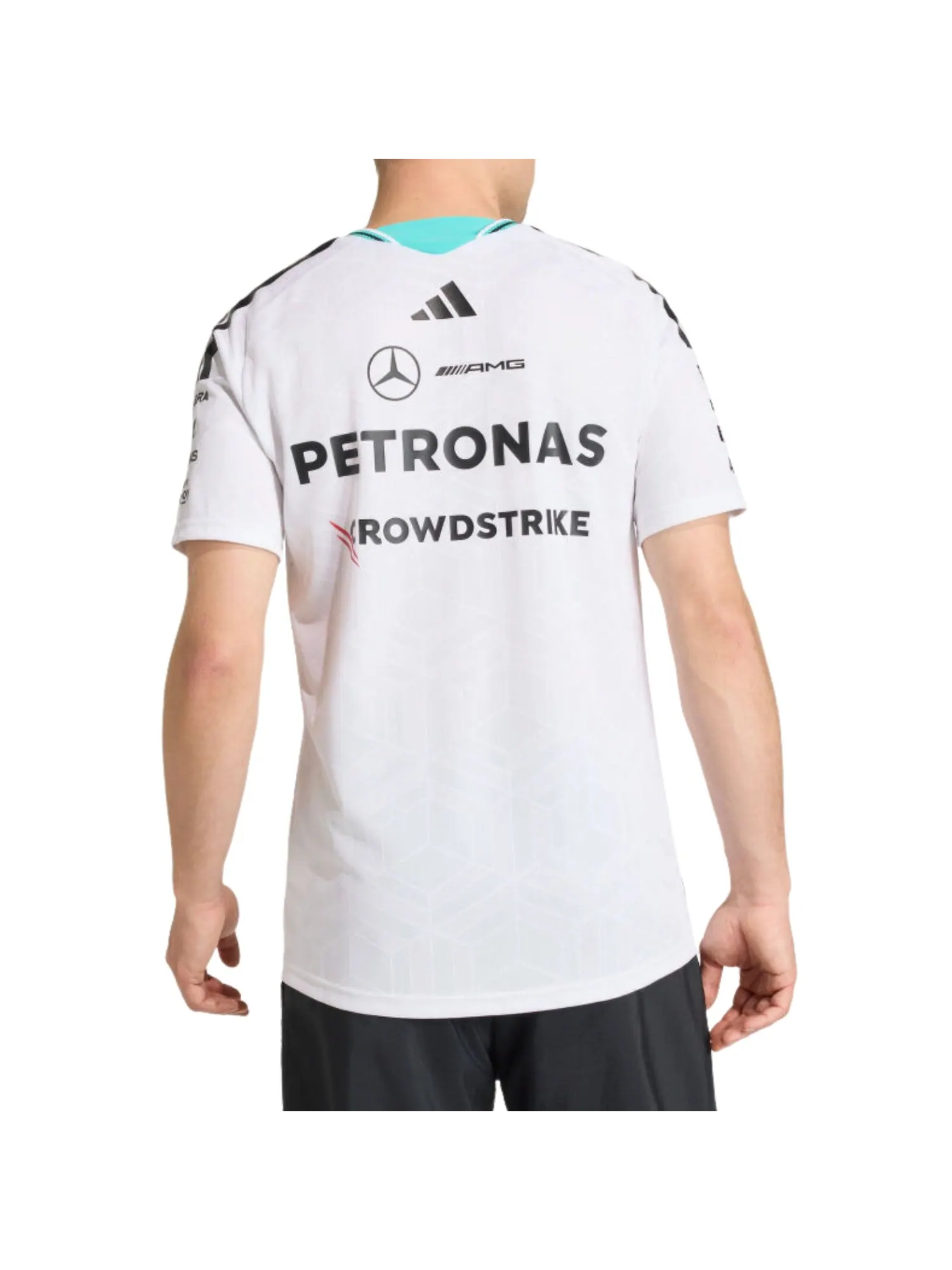 Оригинальная футболка пилота команды Формулы-1 Adidas x Mercedes AMG Petronas — изображение 3 из 3, белый