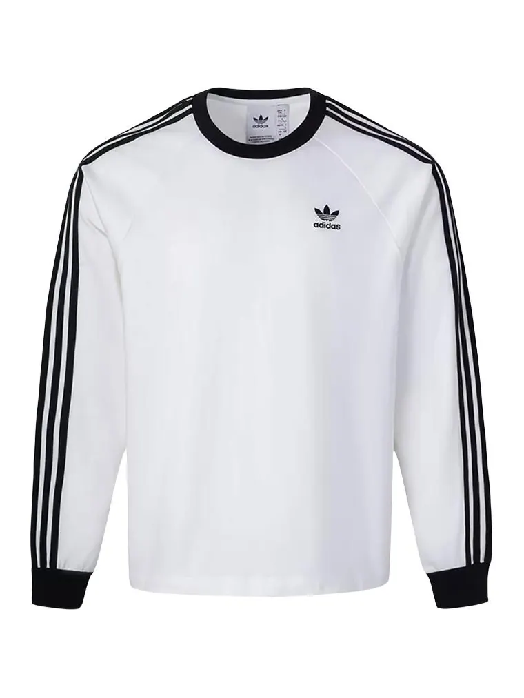 Лонгслив Adidas Classic 3-Stripes — изображение 1 из 5, белый