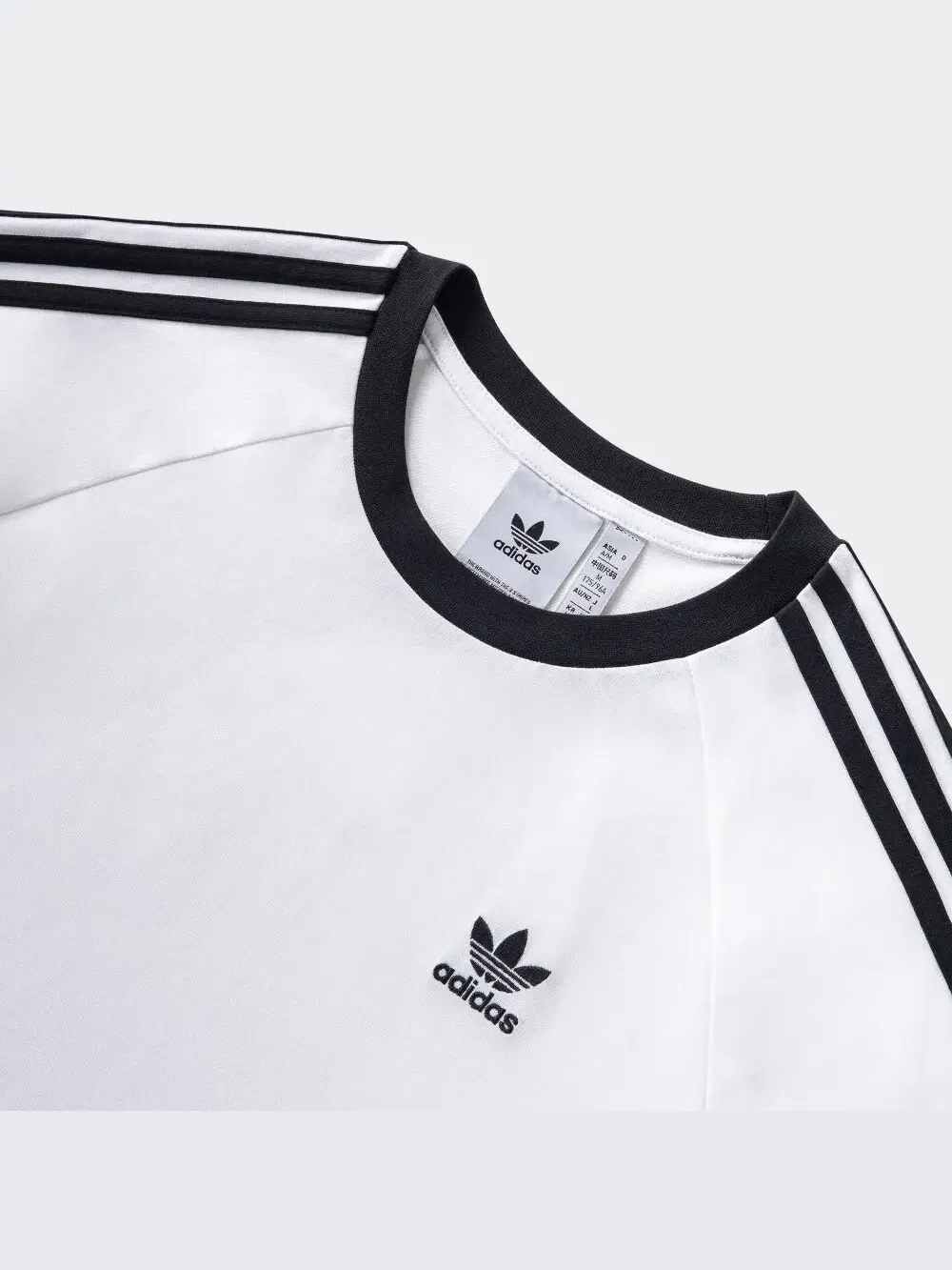 Лонгслив Adidas Classic 3-Stripes — изображение 3 из 5, белый