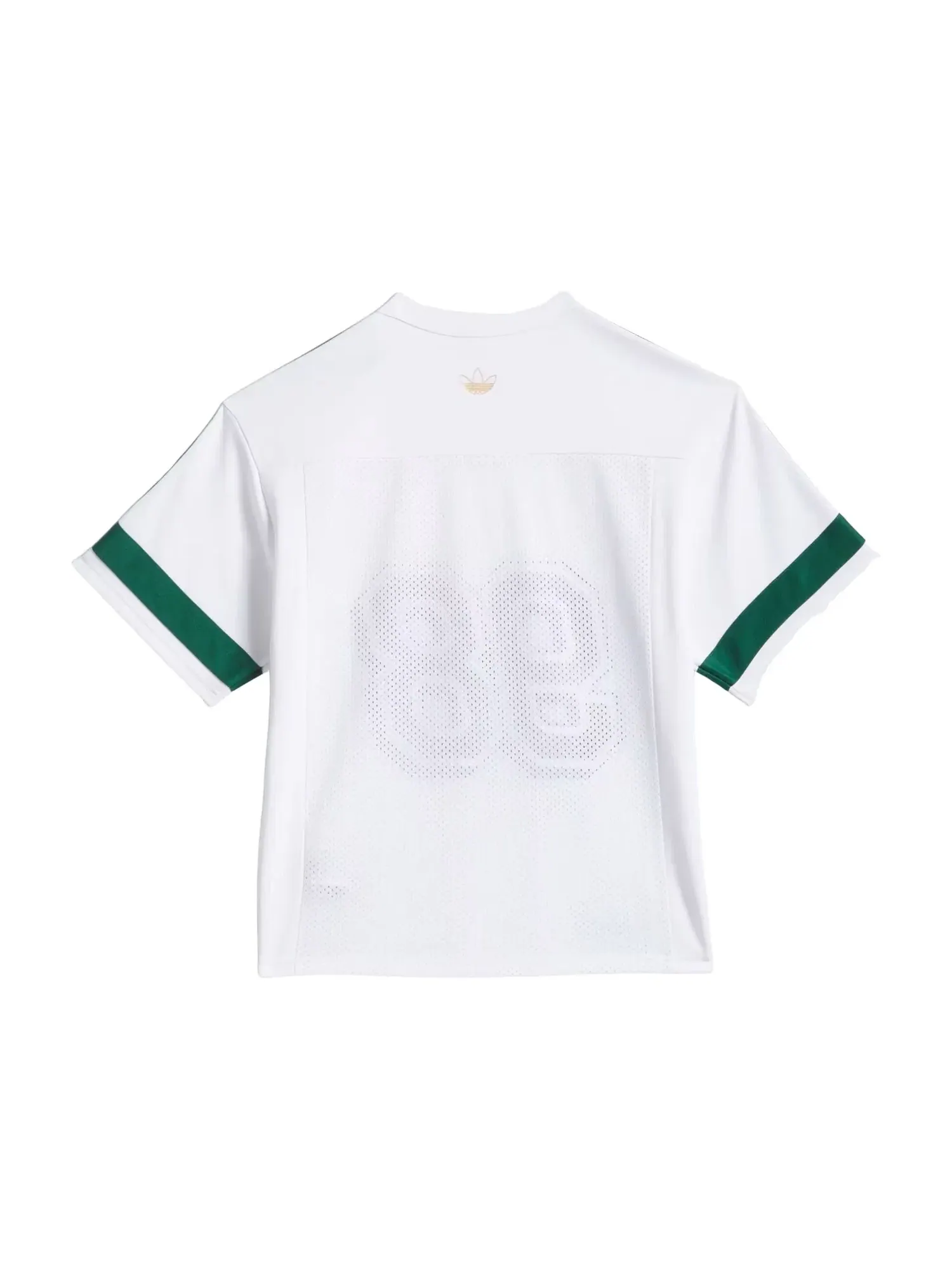 Мужская футболка с принтом Tyshawn White Matte Gold Collegiate Green Adidas — изображение 2 из 4, белый