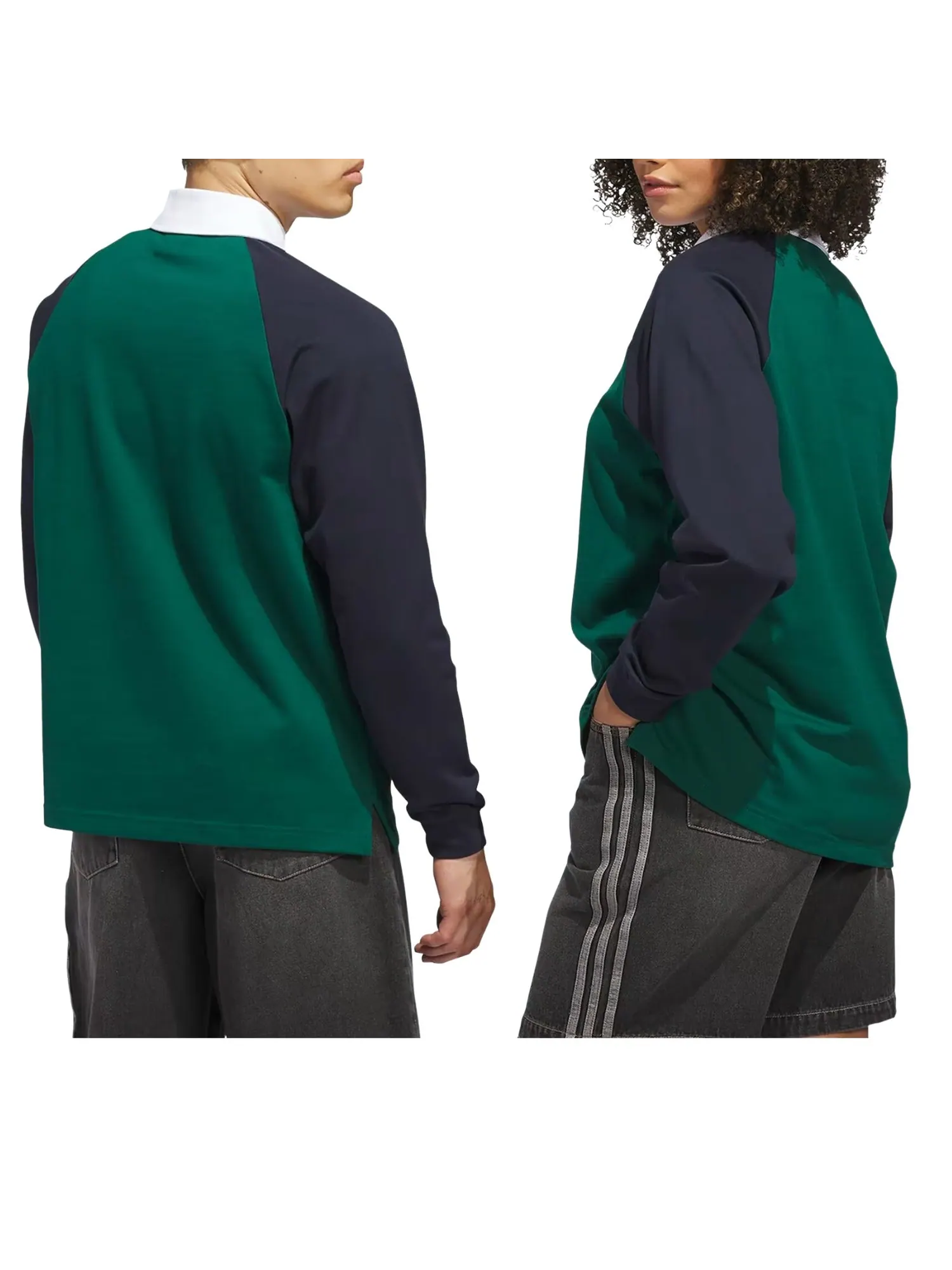 Регбийная футболка Adidas Skateboarding x Tyshawn 'Collegiate Green Legend Ink' — изображение 4 из 4, зеленый